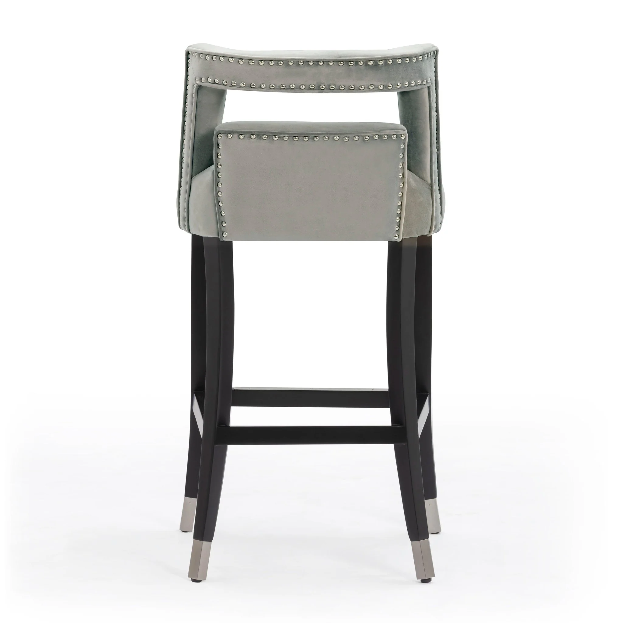 Hart Grey Velvet Bar Stool - Image 4