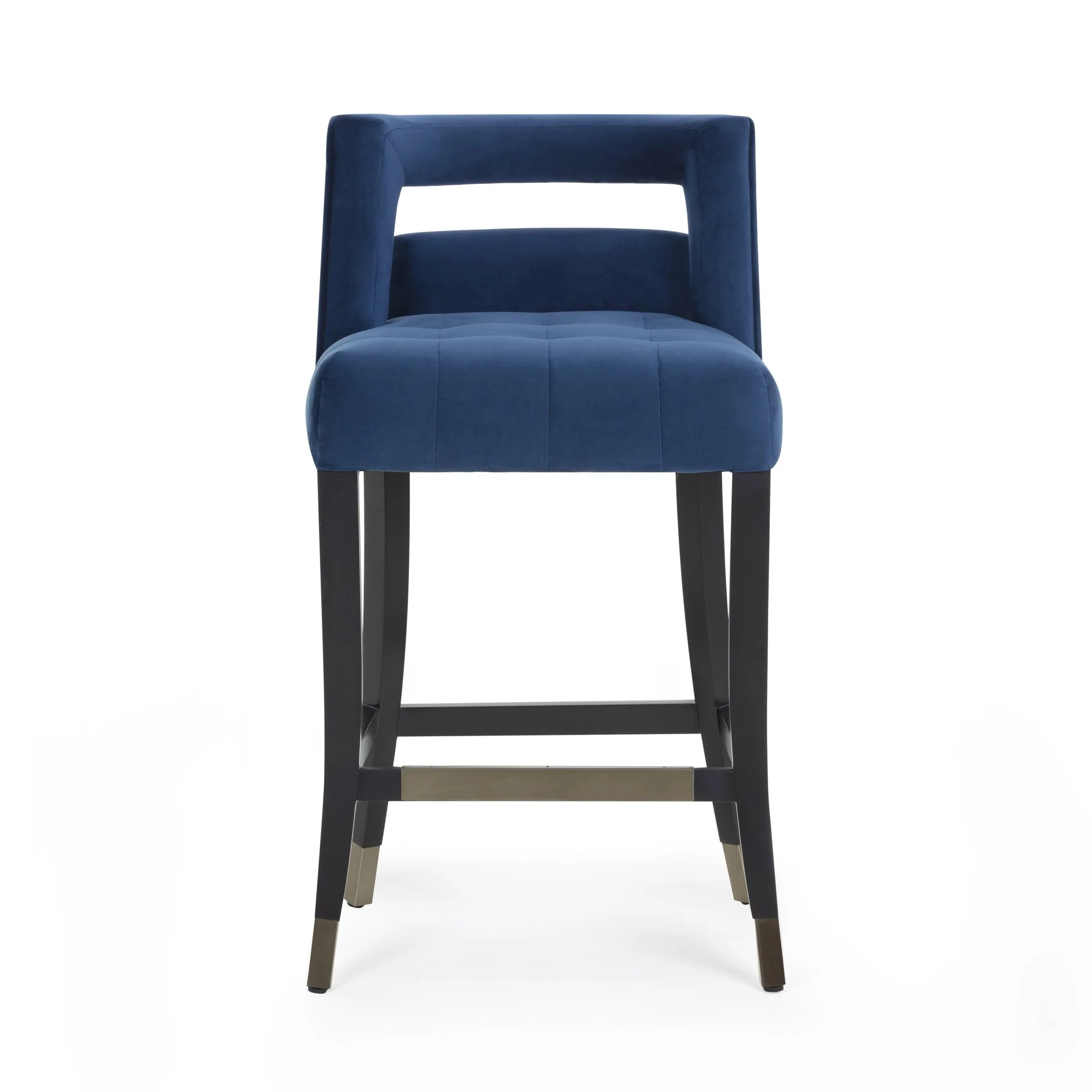Hart Navy Velvet Counter Stool - Image 3
