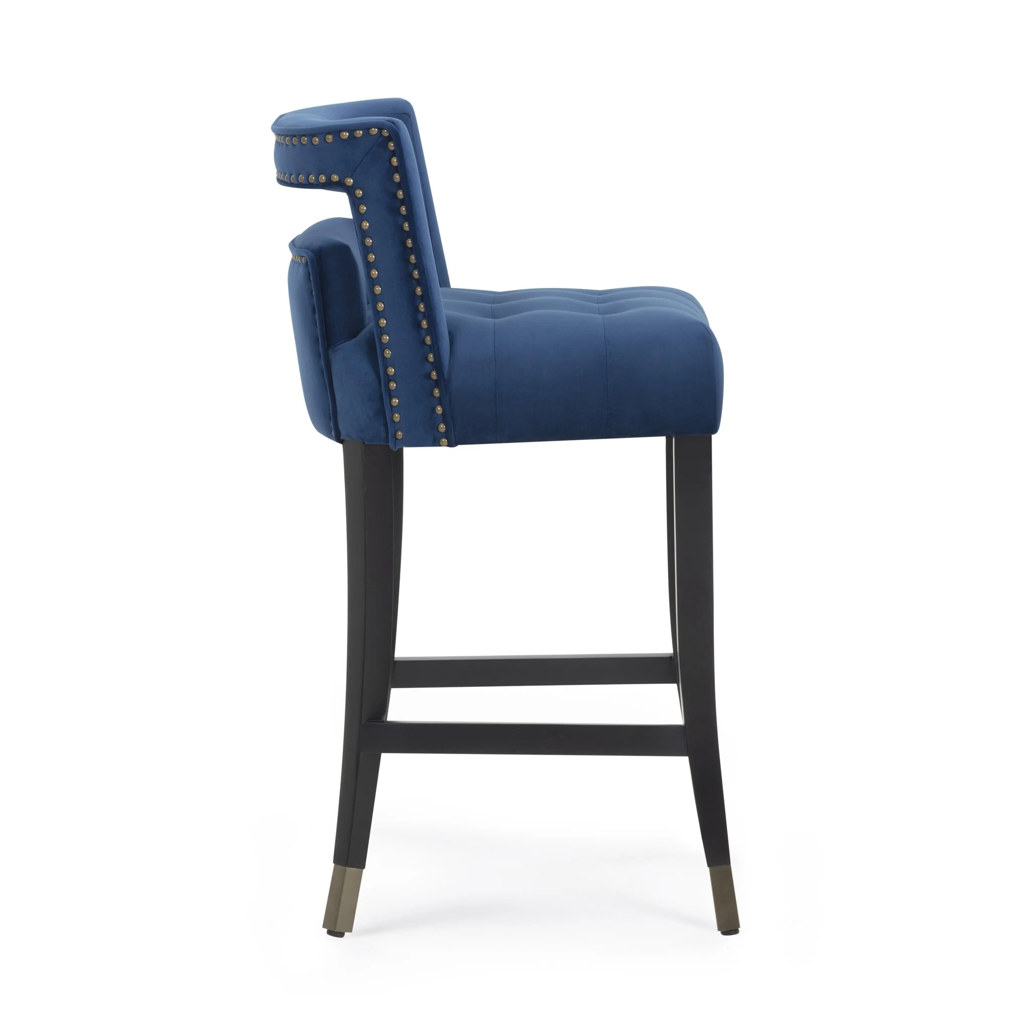 Hart Navy Velvet Counter Stool - Image 4