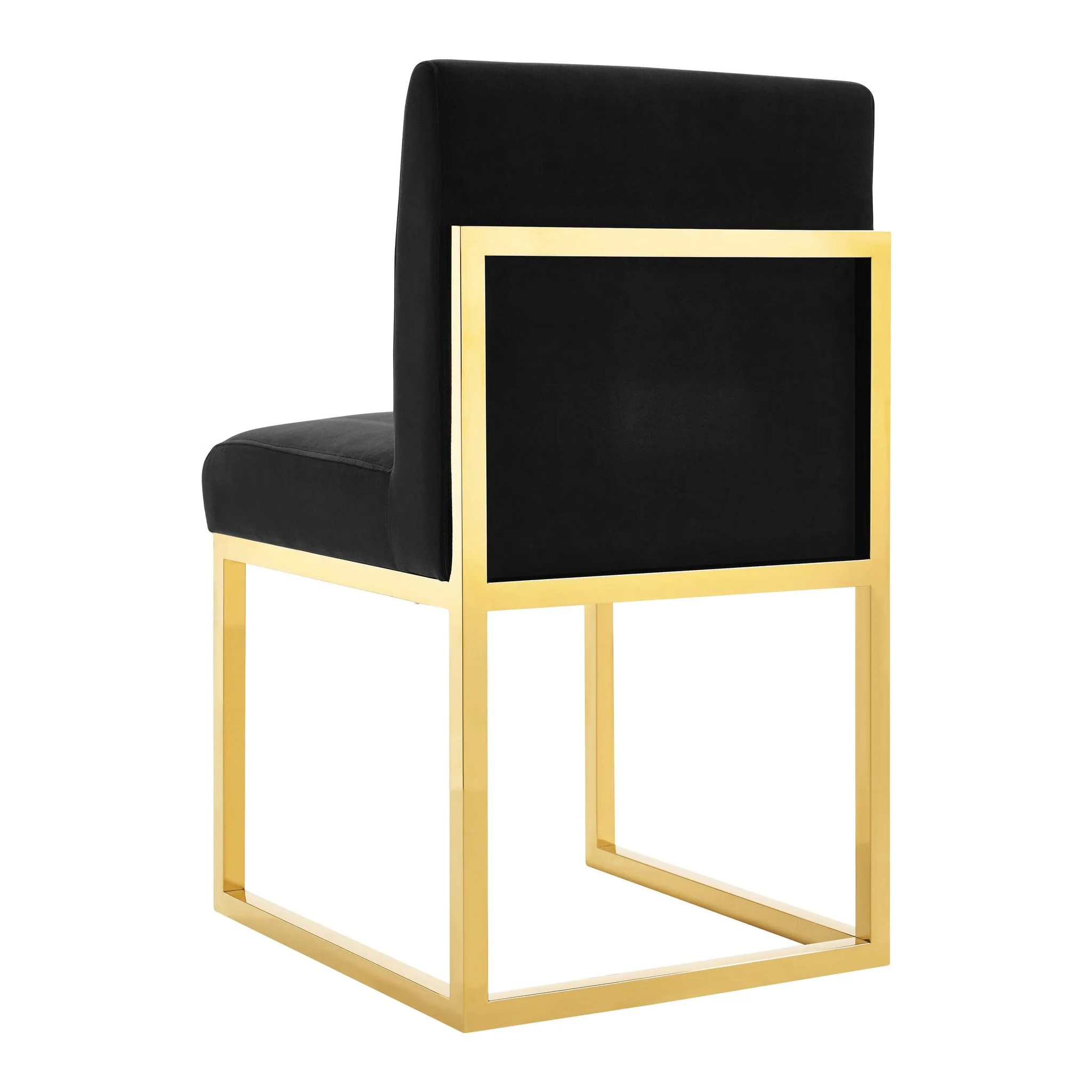 Haute Black Velvet Chair - Image 4