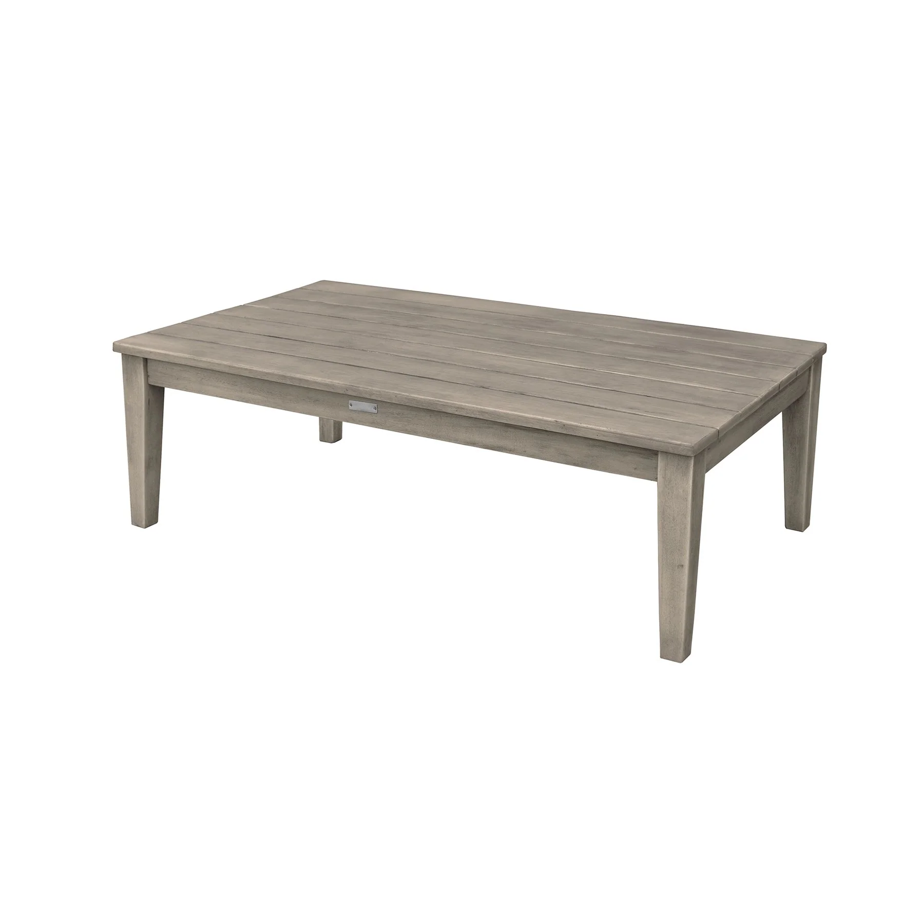 Hawaii 4 Piece Outdoor Patio Furniture Set in Acacia Wood and Rope with Gray Cushions - Image 7