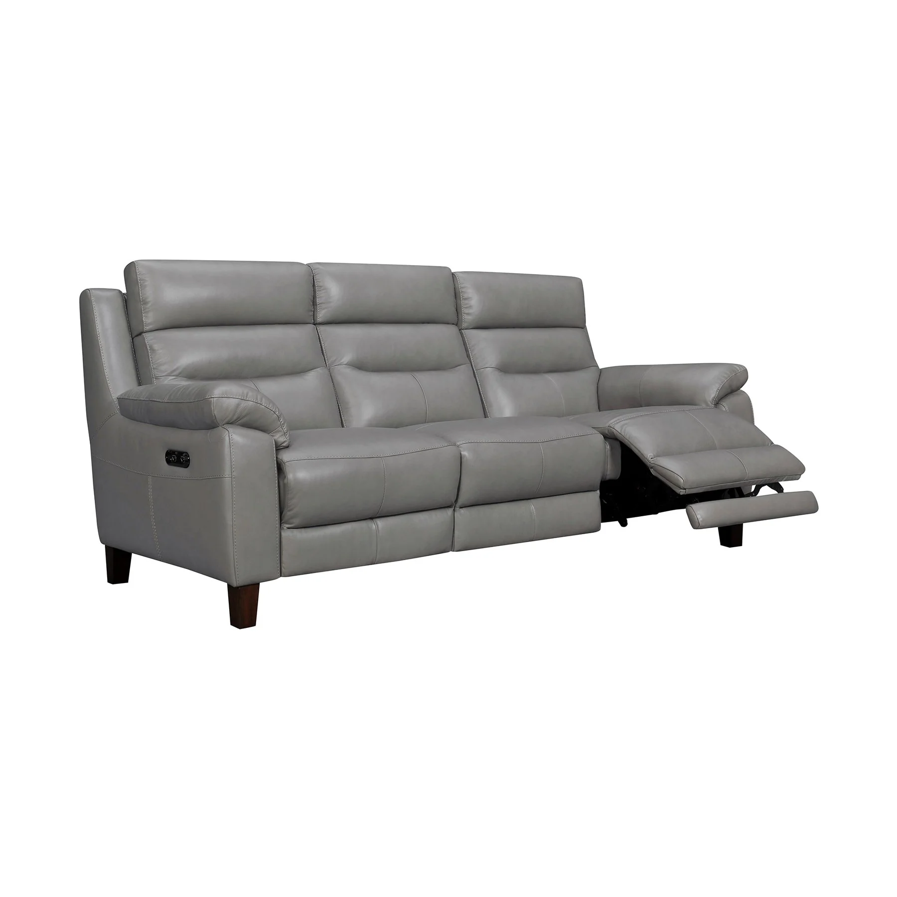 Hayward 82" Dark Gray Genuine Leather Power Reclining Sofa - Image 2