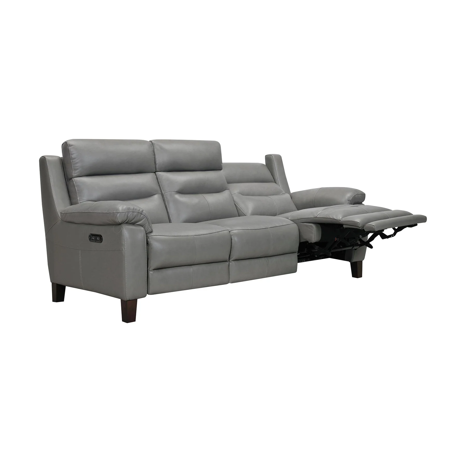 Hayward 82" Dark Gray Genuine Leather Power Reclining Sofa - Image 3
