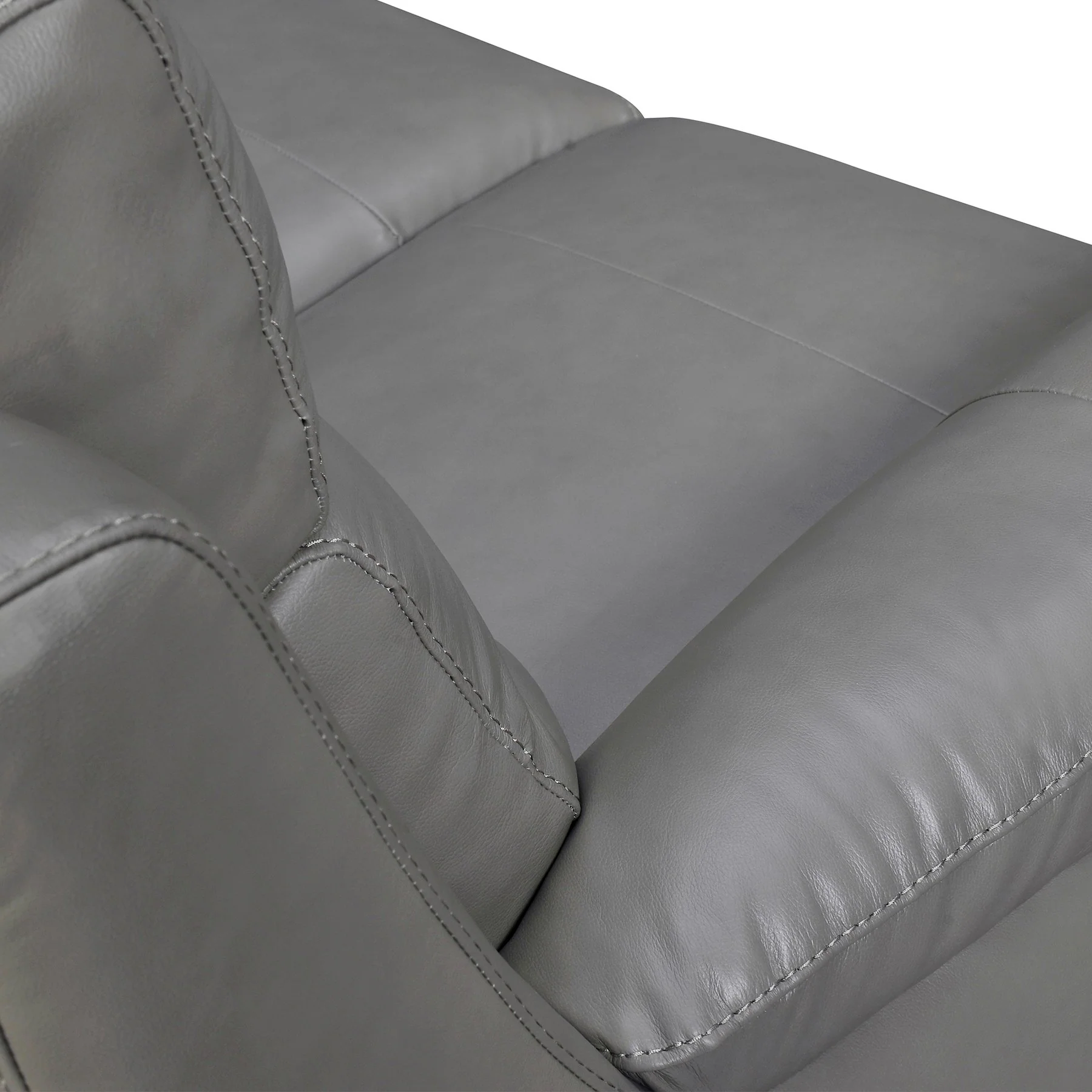 Hayward 82" Dark Gray Genuine Leather Power Reclining Sofa - Image 5