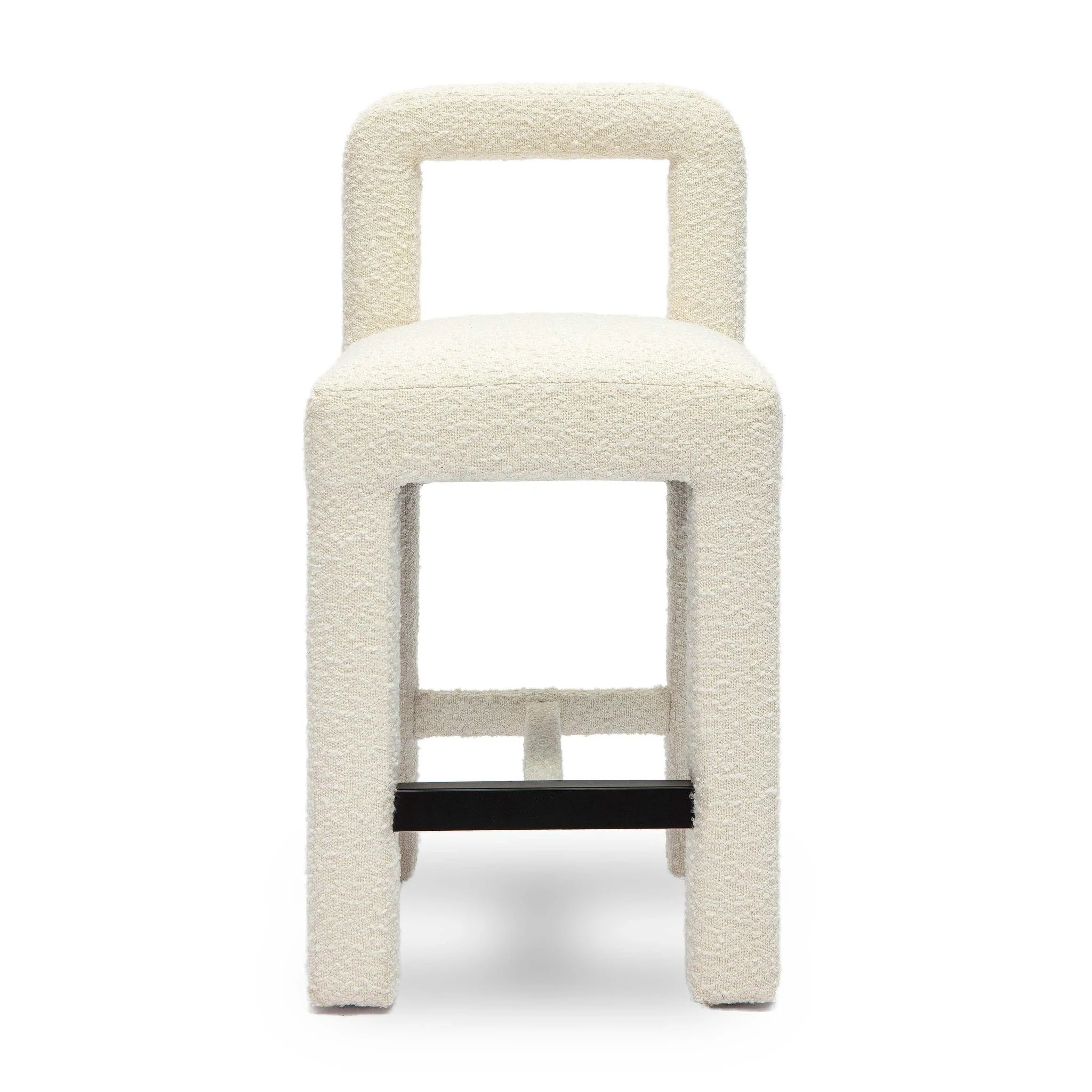 Hazel Cream Boucle Counter Stool - Image 3