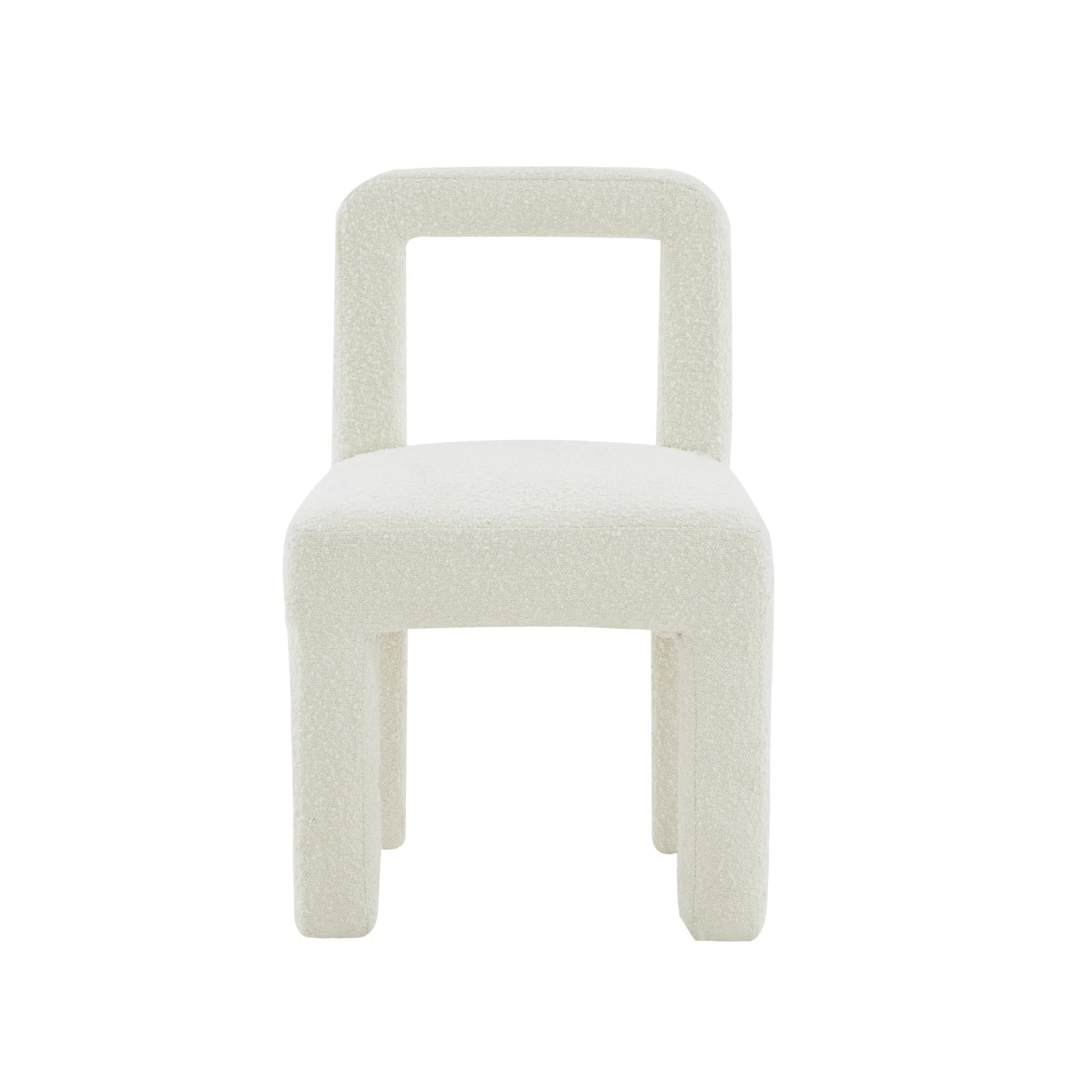 Hazel Cream Boucle Dining Chair - Image 3