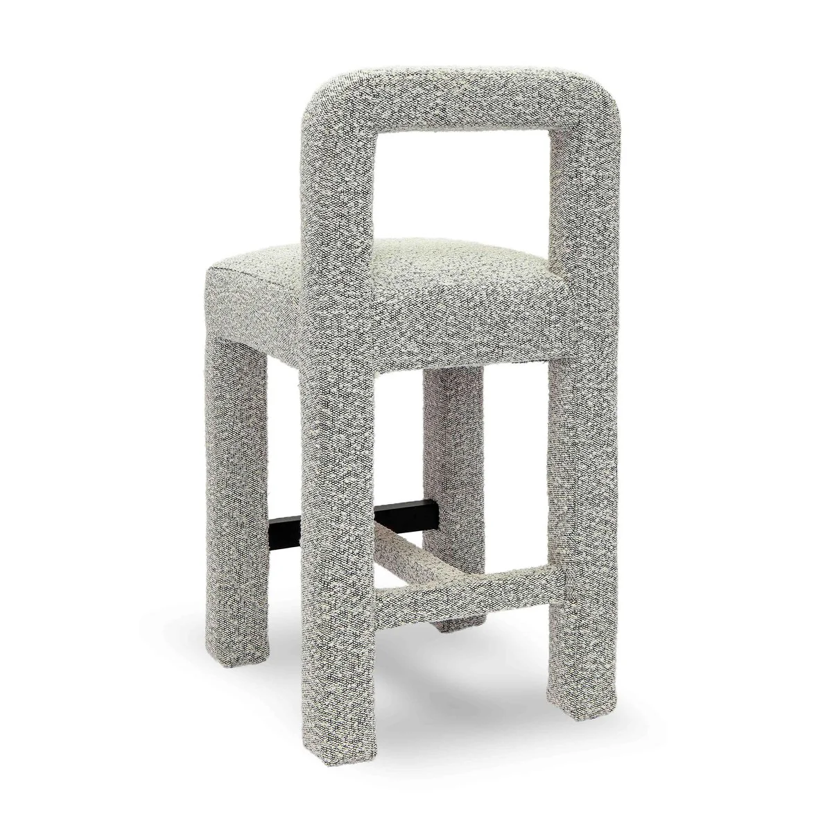 Hazel Grey Boucle Counter Stool - Image 4