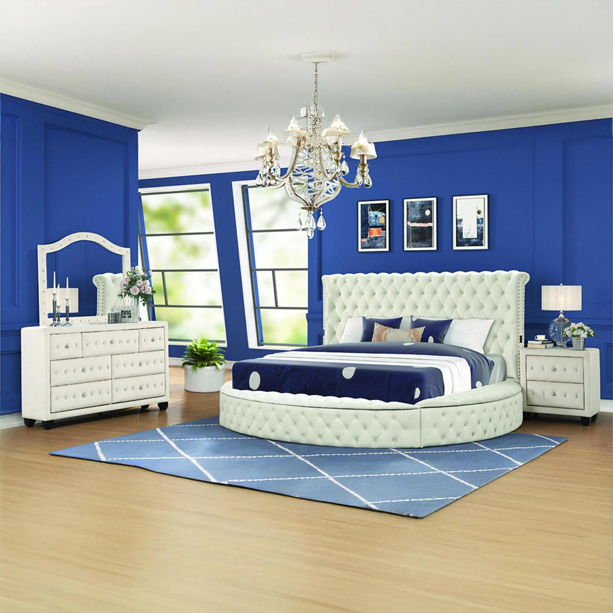 Hazel King Bed 4 Cream - Image 16
