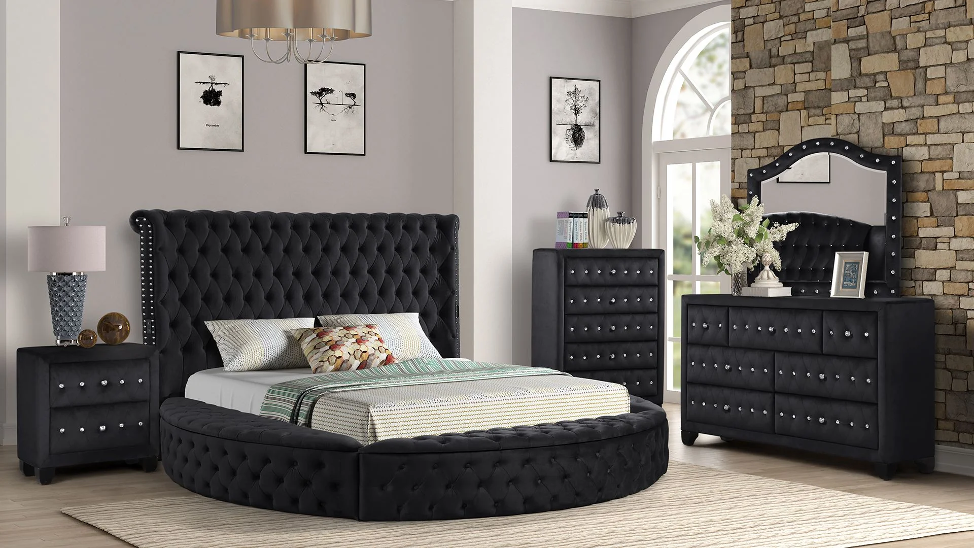 Hazel King Bed 5 Black - Image 20