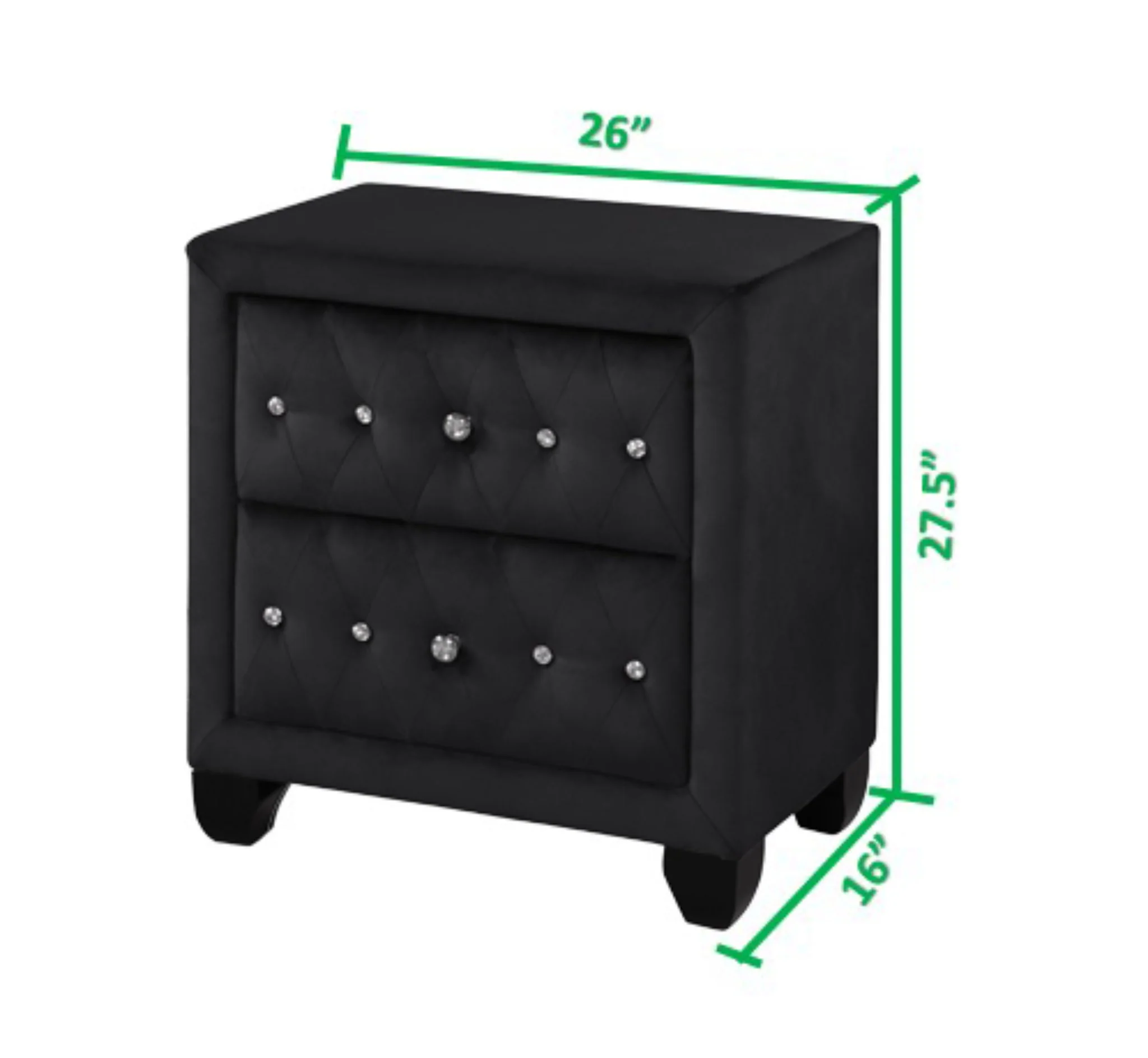 Hazel Queen Bed 4 Black - Image 14