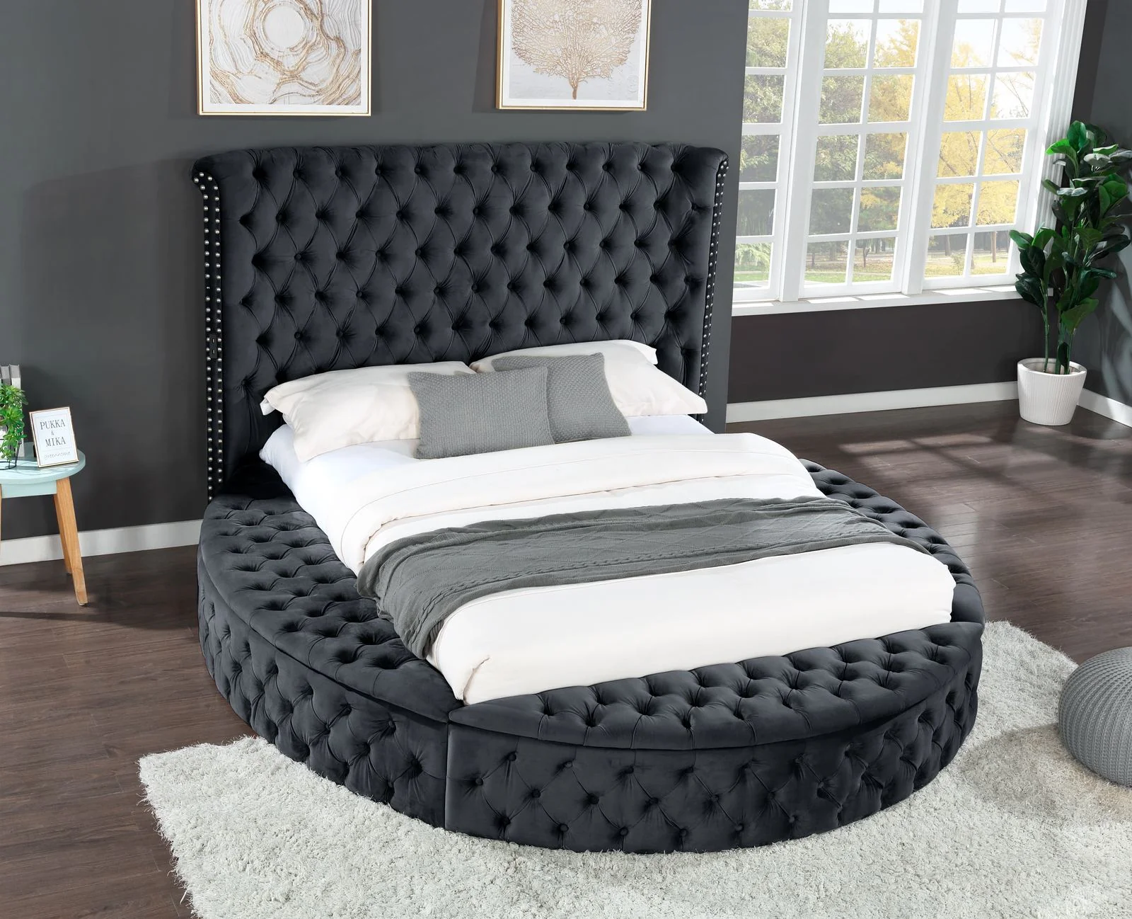 Hazel Queen Bed 4 Black - Image 2