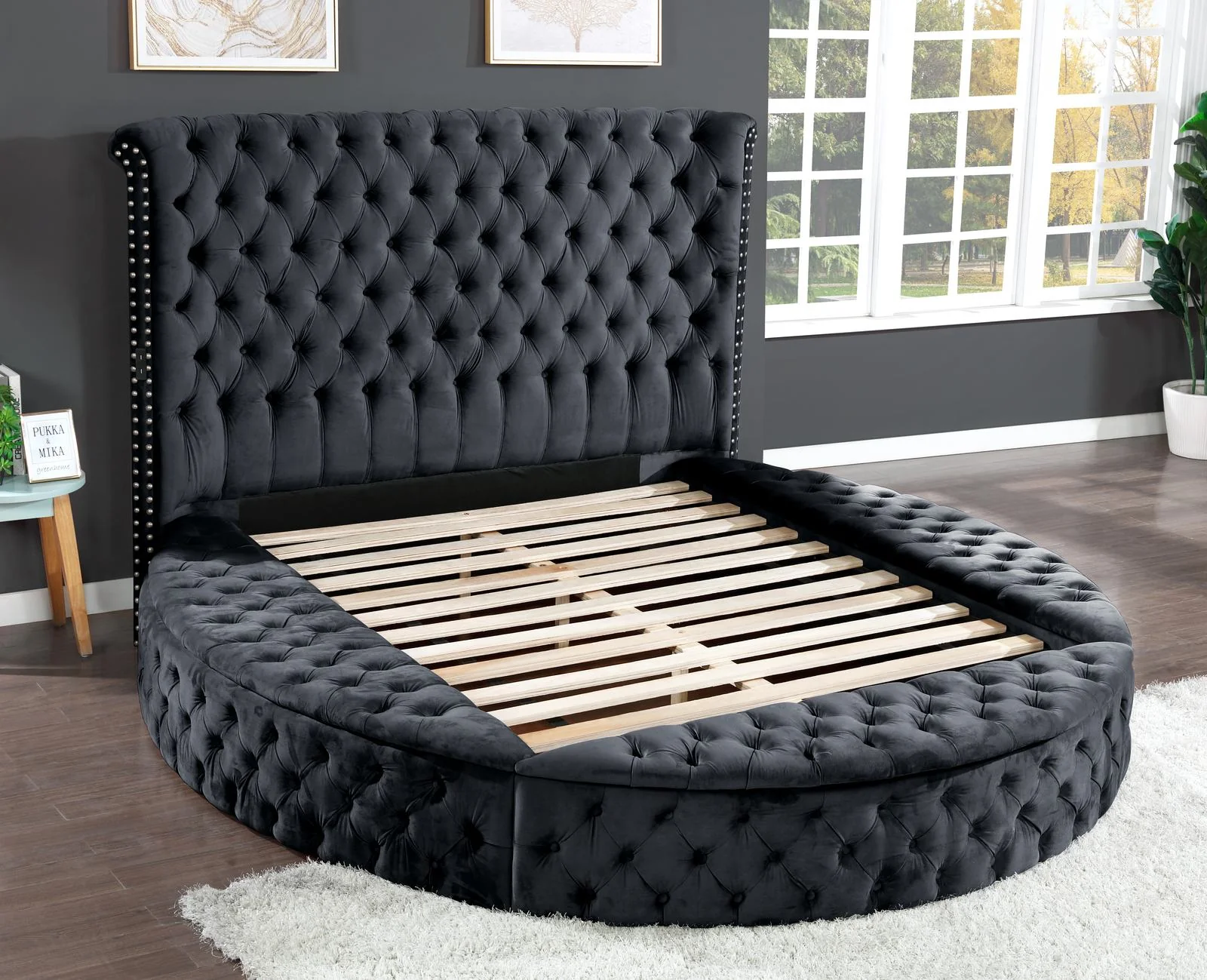 Hazel Queen Bed 4 Black - Image 4