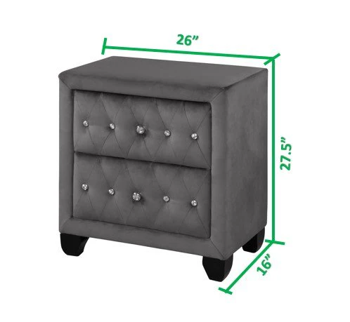 Hazel Queen Bed 4 Gray - Image 14