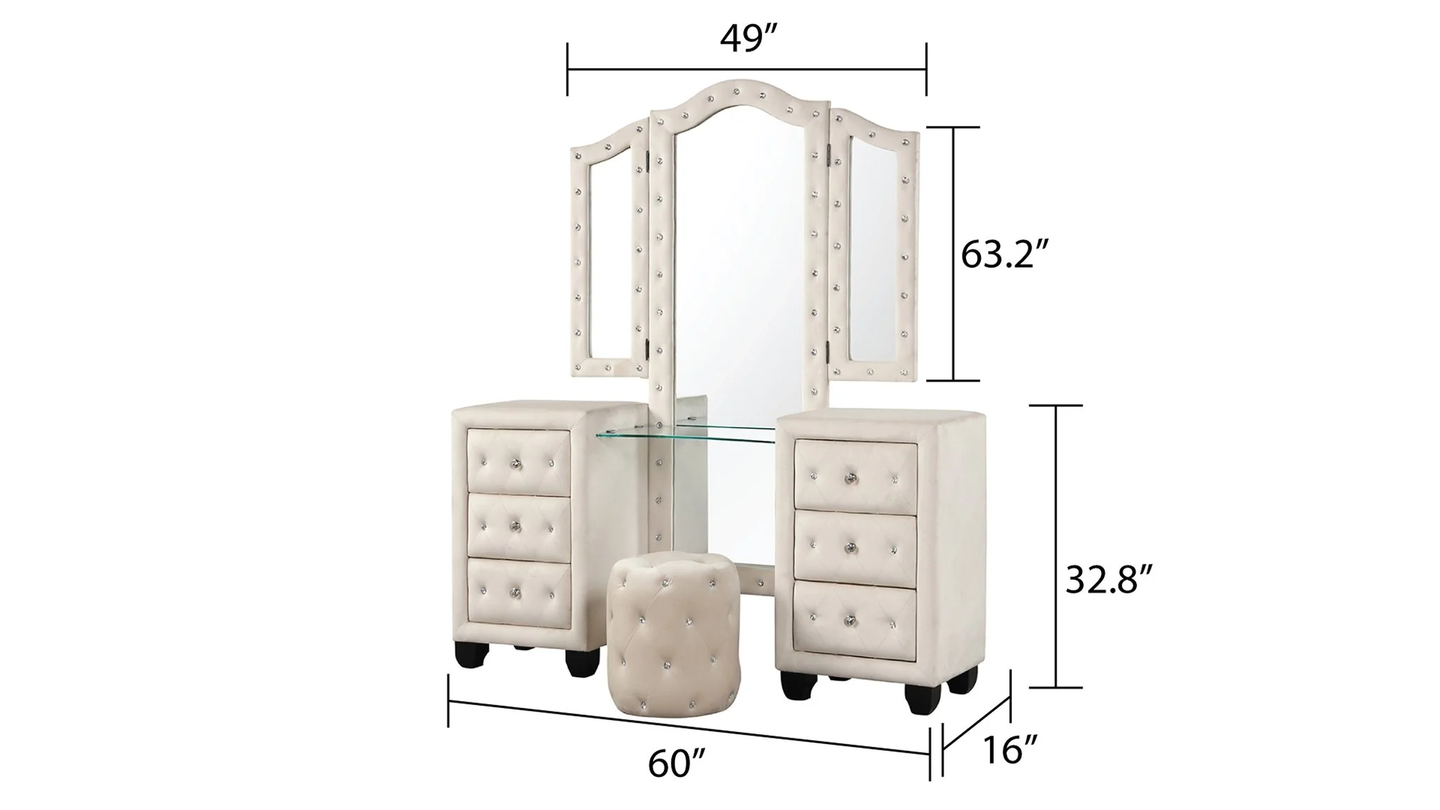 Hazel Queen Vanity 4 Cream - Image 19