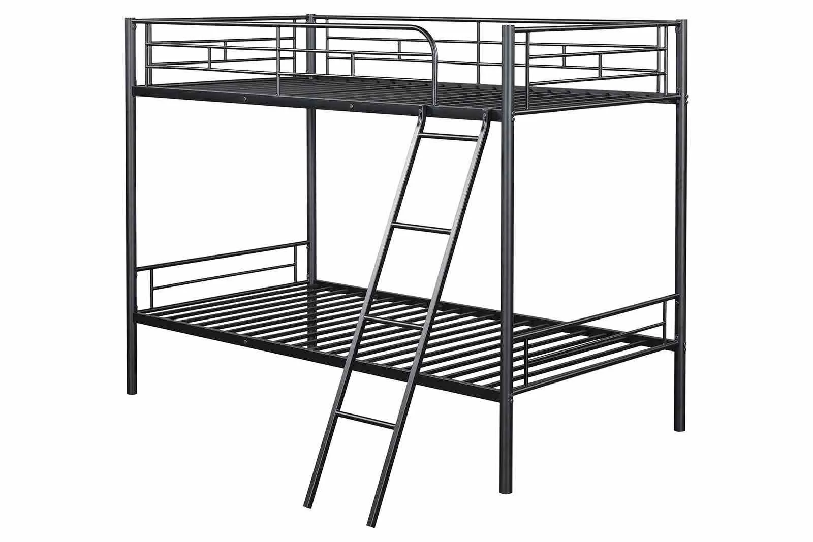 Hector Twin/Twin Metal Bunk Bed (K/D), Black - Image 2