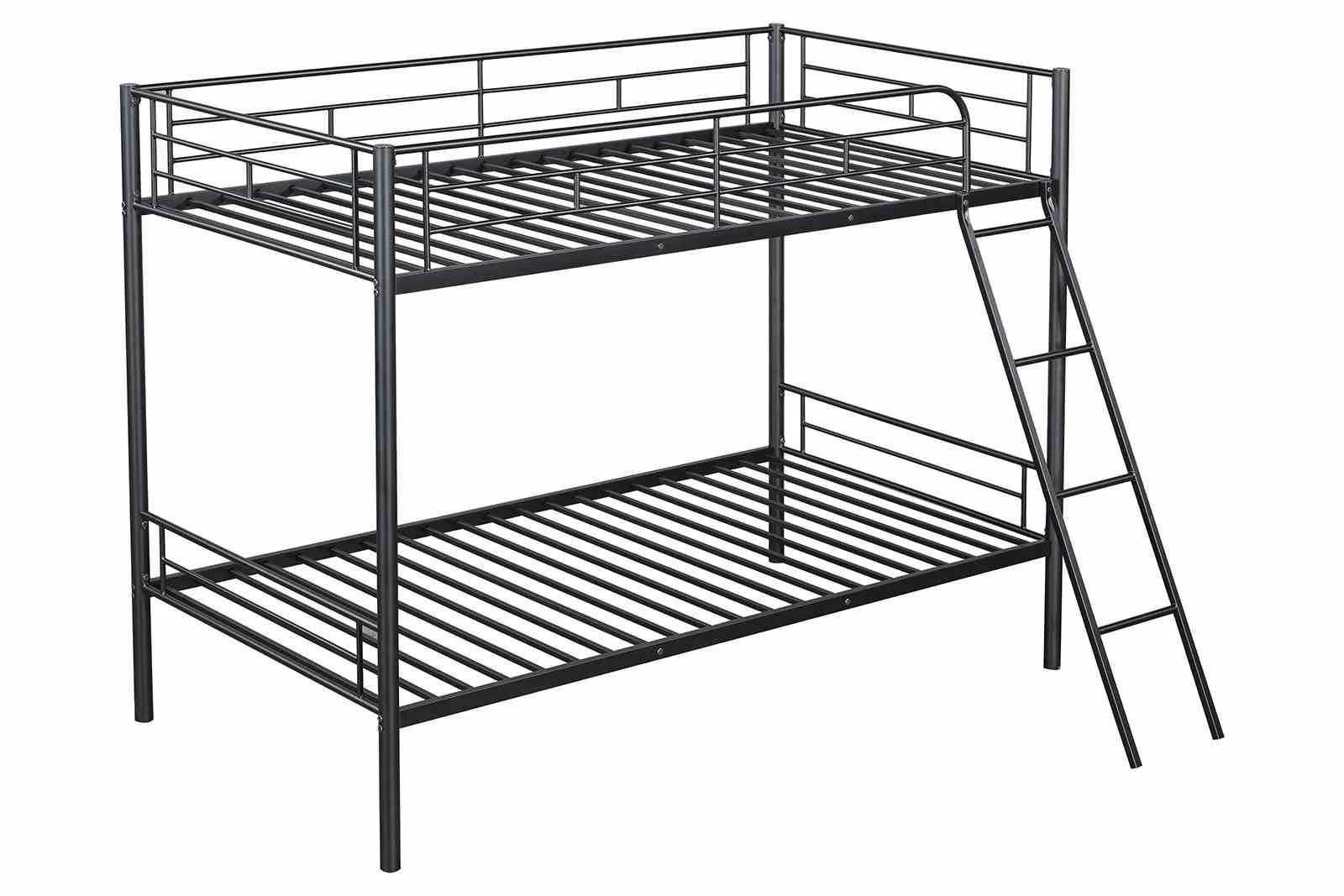 Hector Twin/Twin Metal Bunk Bed (K/D), Black - Image 3