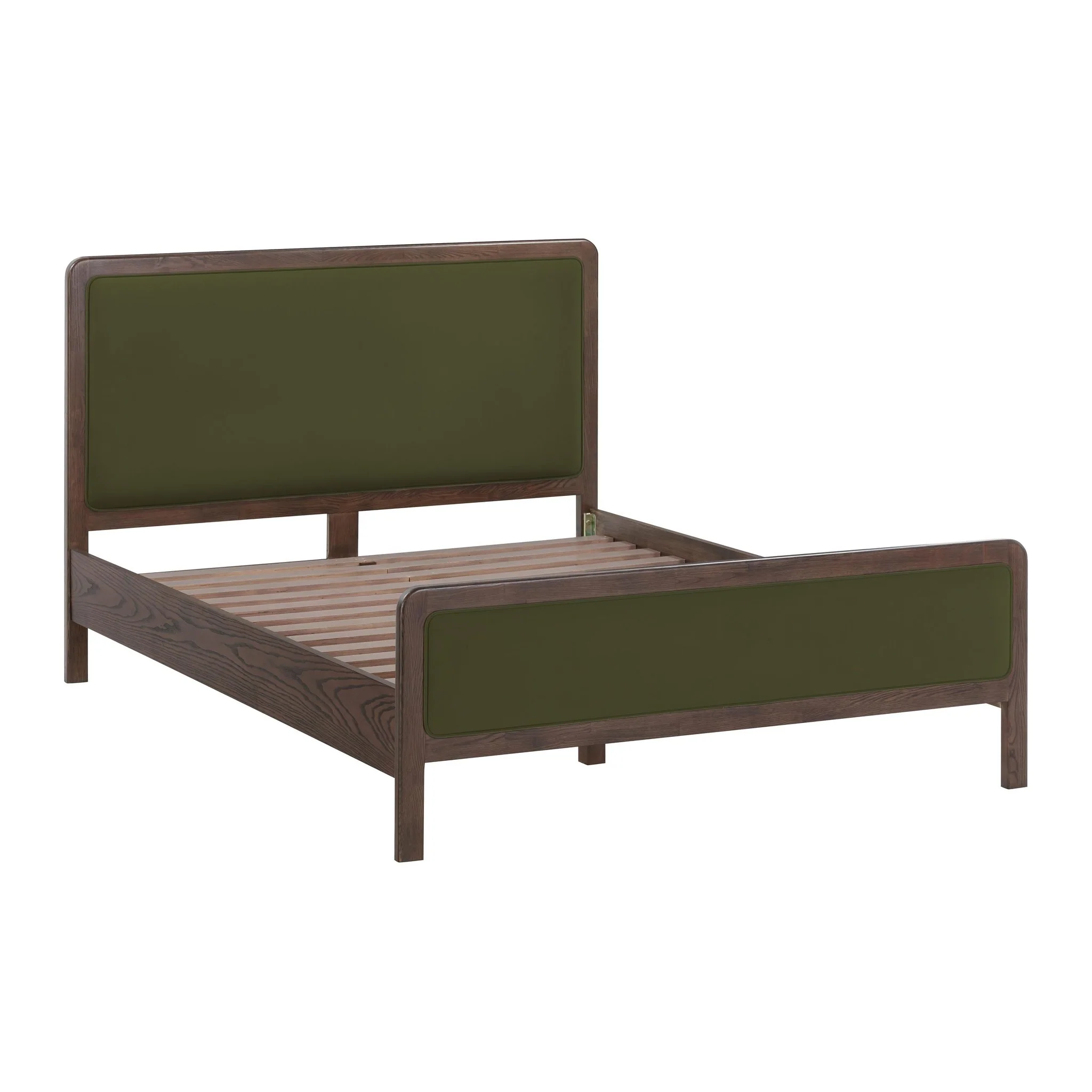 Hella Forest Green Velvet Queen Bed - Image 8