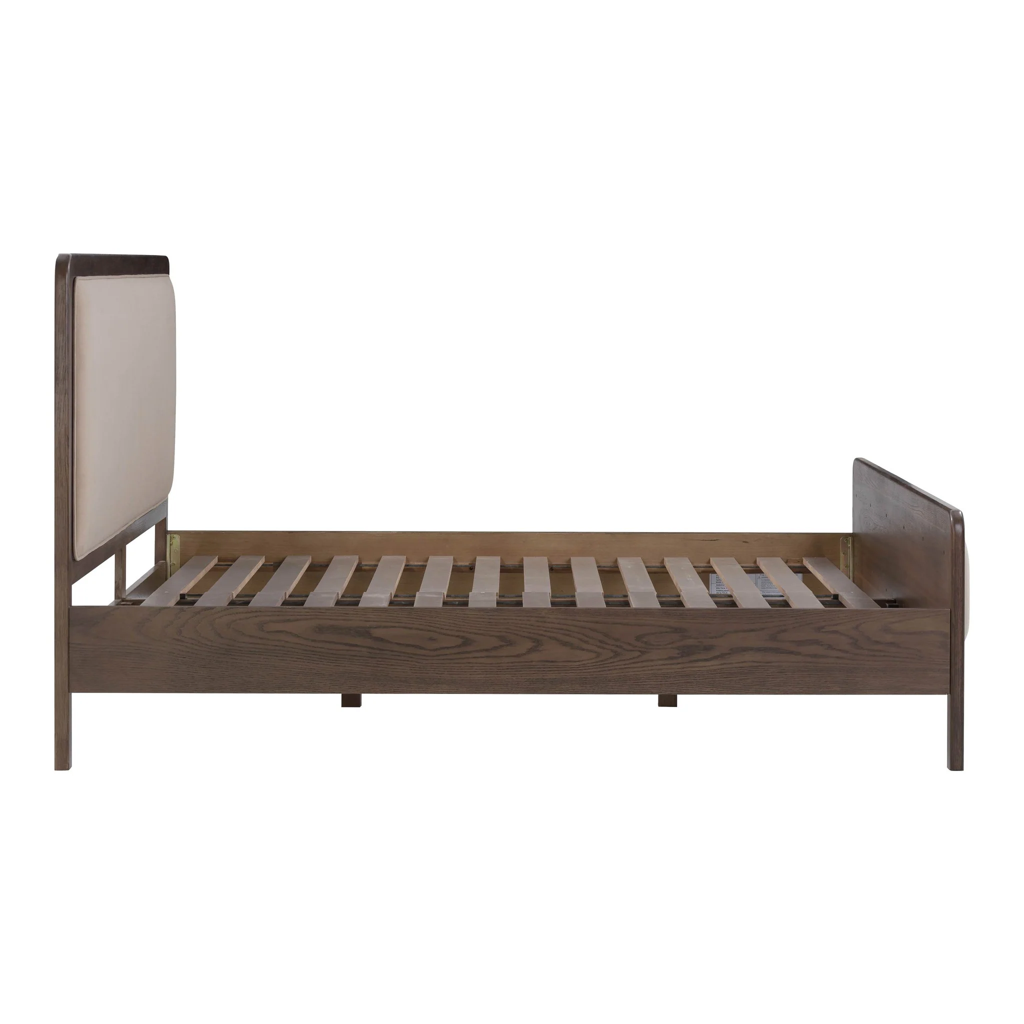 Hella Taupe Velvet King Bed - Image 11