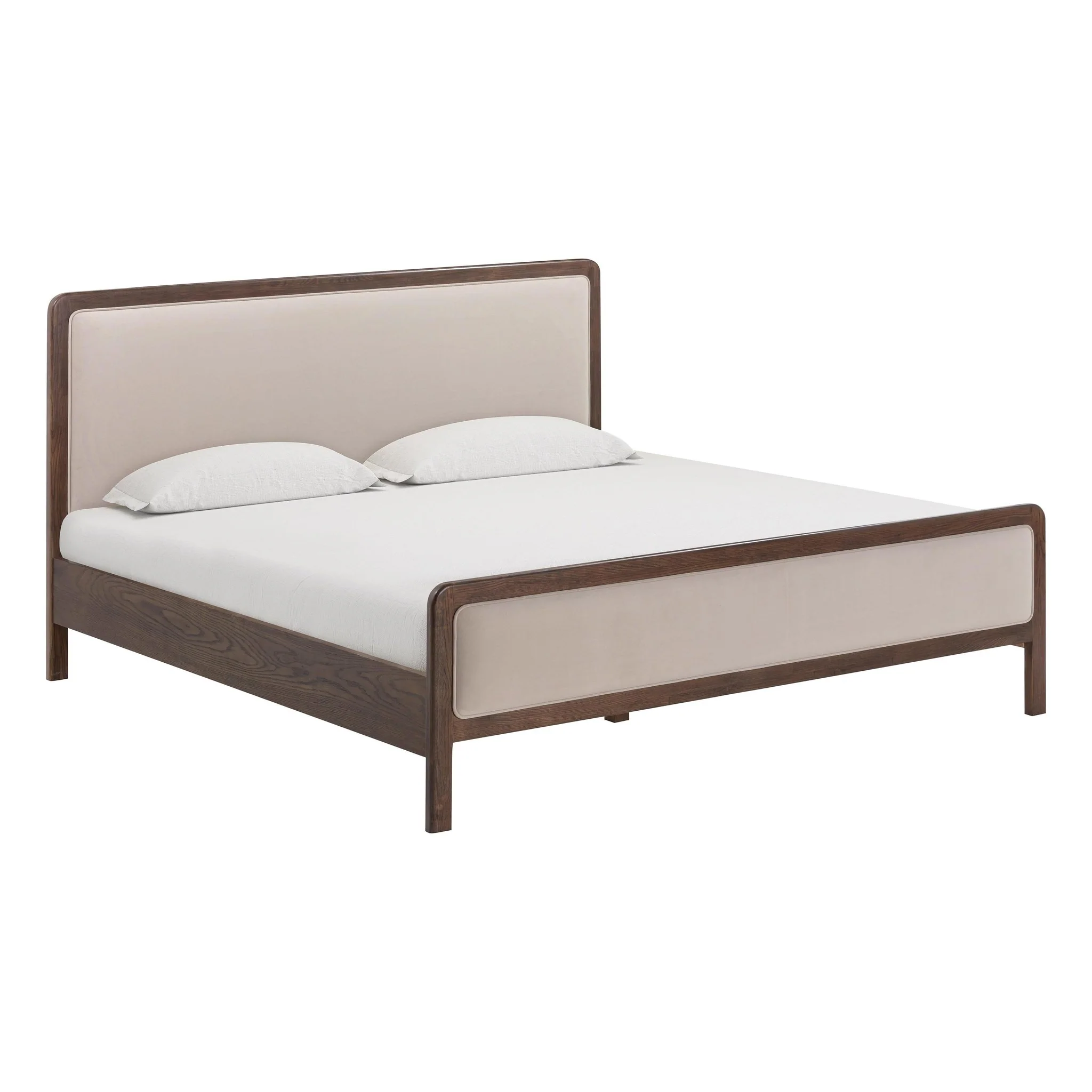 Hella Taupe Velvet King Bed - Image 3