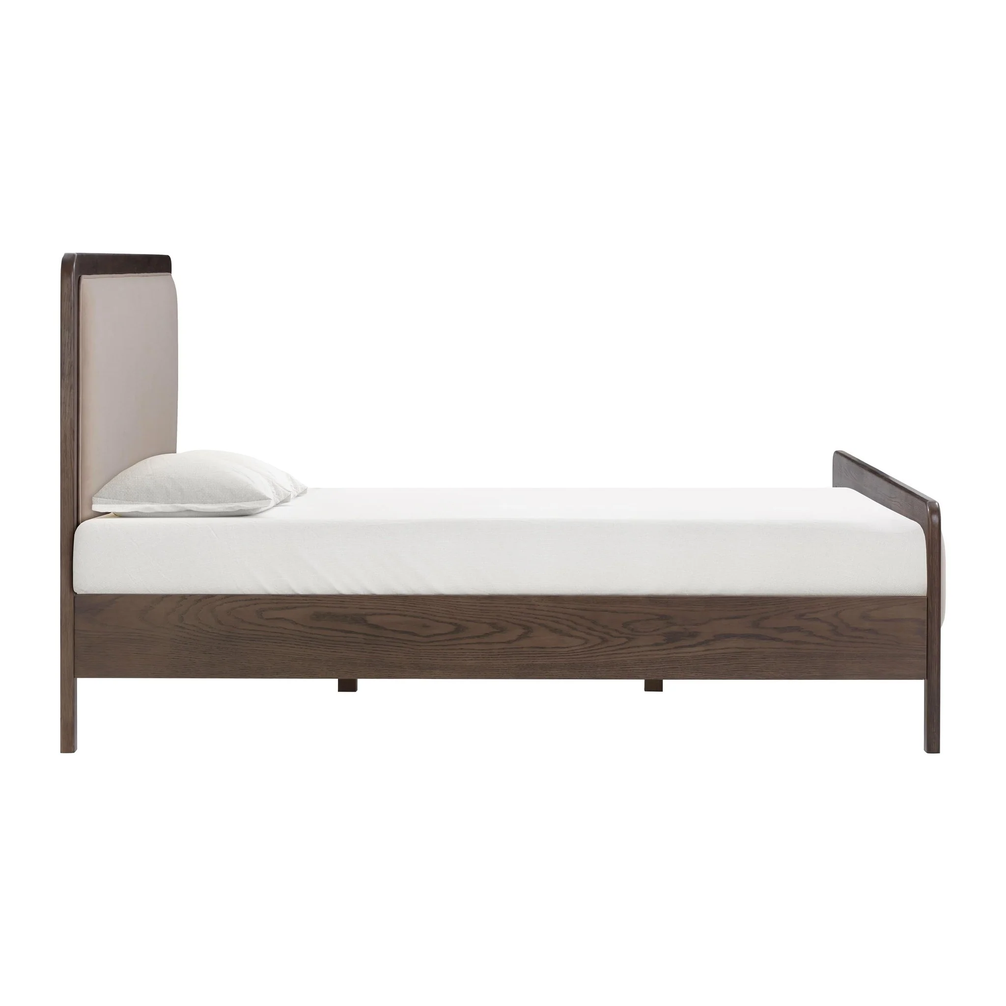 Hella Taupe Velvet King Bed - Image 4