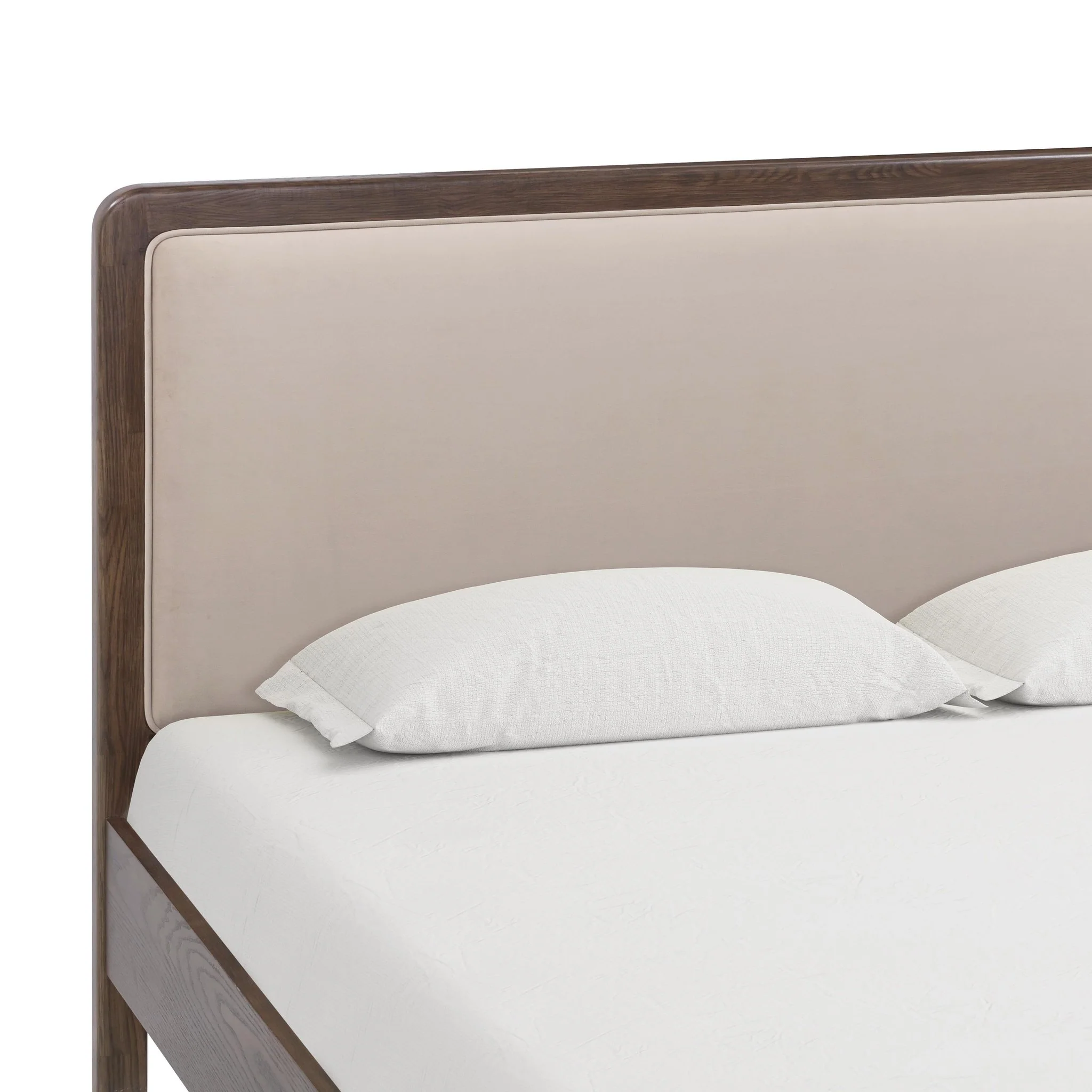 Hella Taupe Velvet King Bed - Image 7