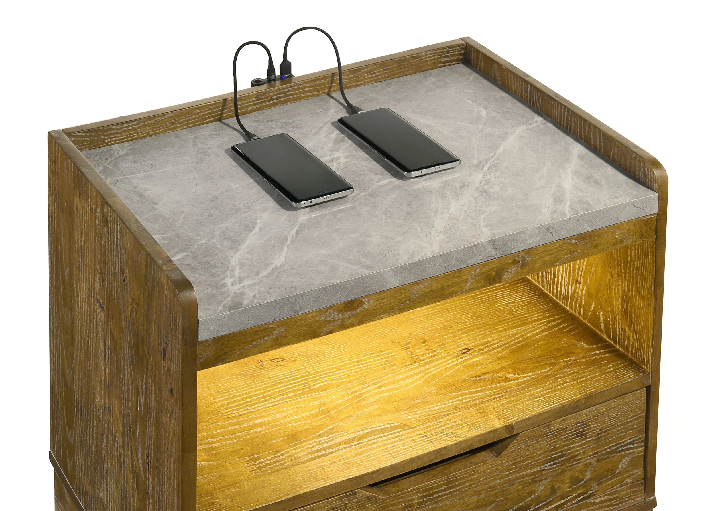 Henderson Nightstand with LED Lighting - Image 8