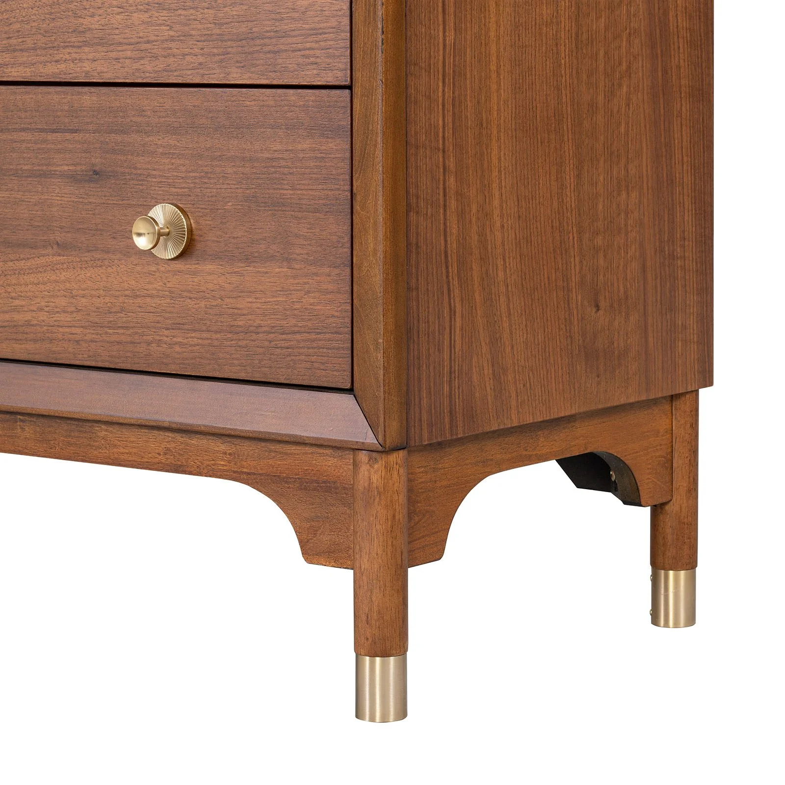 Hepburne Nightstand w/ USB & LED, Walnut - Image 4