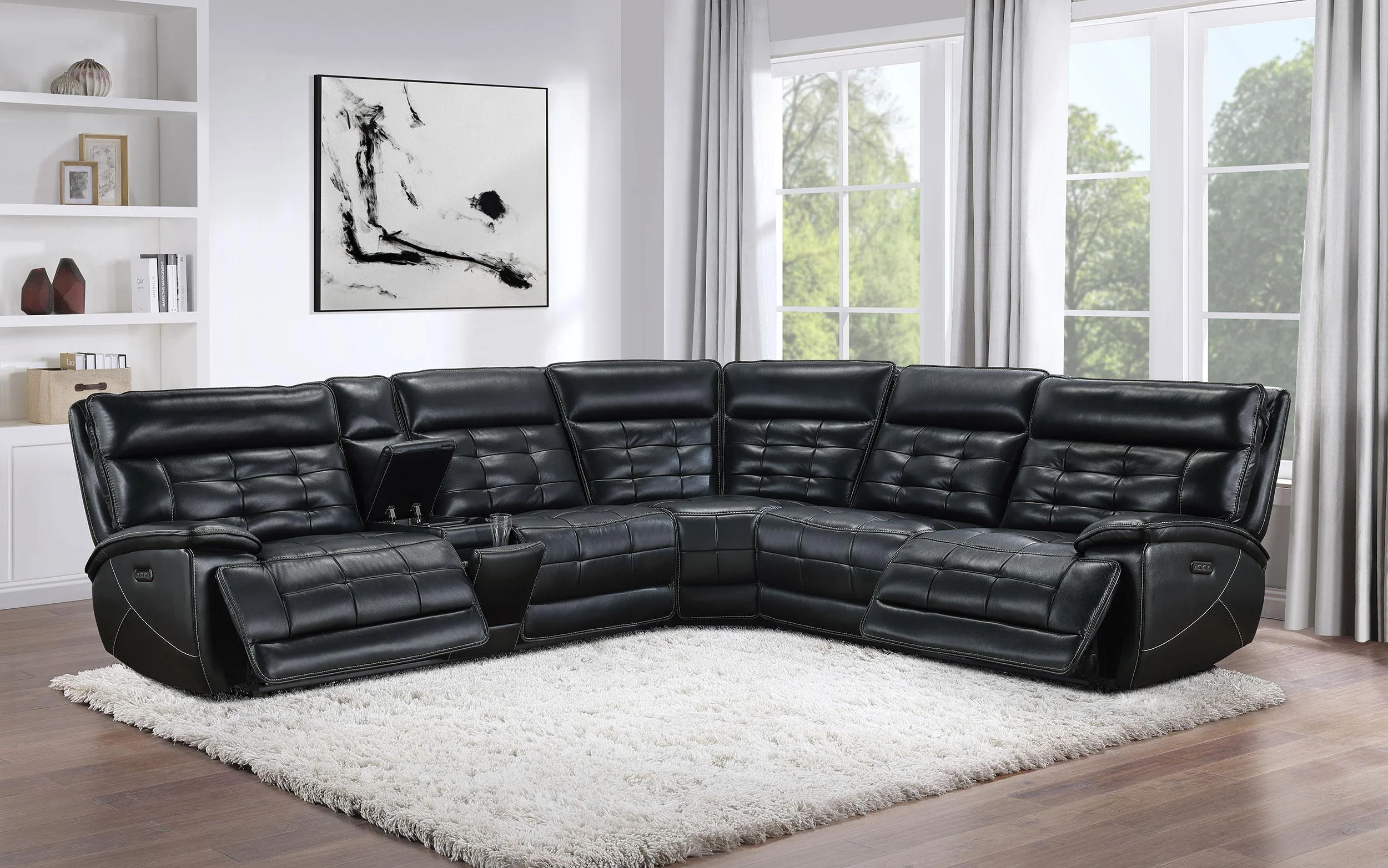 Hewitt Dual Power Reclining Sectional - Image 3