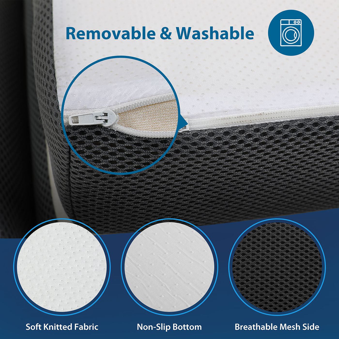 Hollyhock 3" TXL Tri-Fold Memory Foam Topper - Image 7