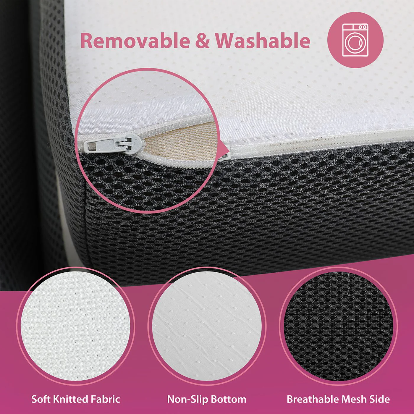 Hollyhock 4" Full Tri-Fold Memory Foam Topper - Image 7
