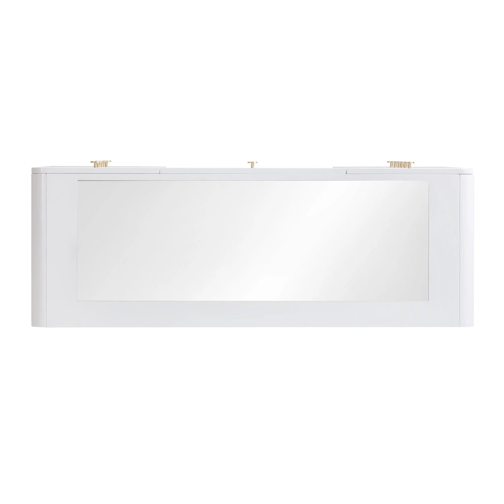 Hollywood White Desk with Vanity Mirror - Image 6