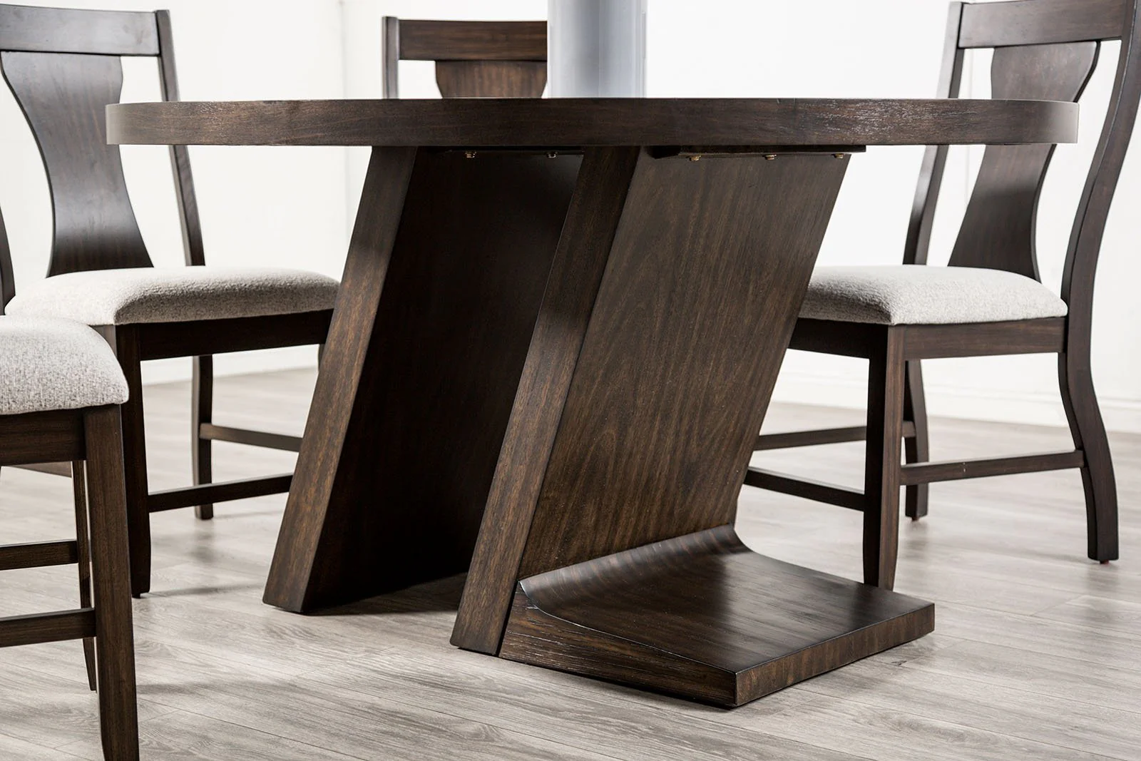 Holsworthy Round Dining Table, Espresso - Image 2