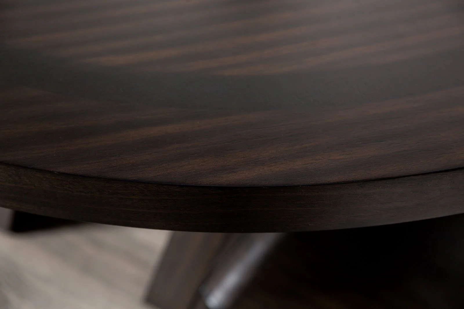 Holsworthy Round Dining Table, Espresso - Image 3