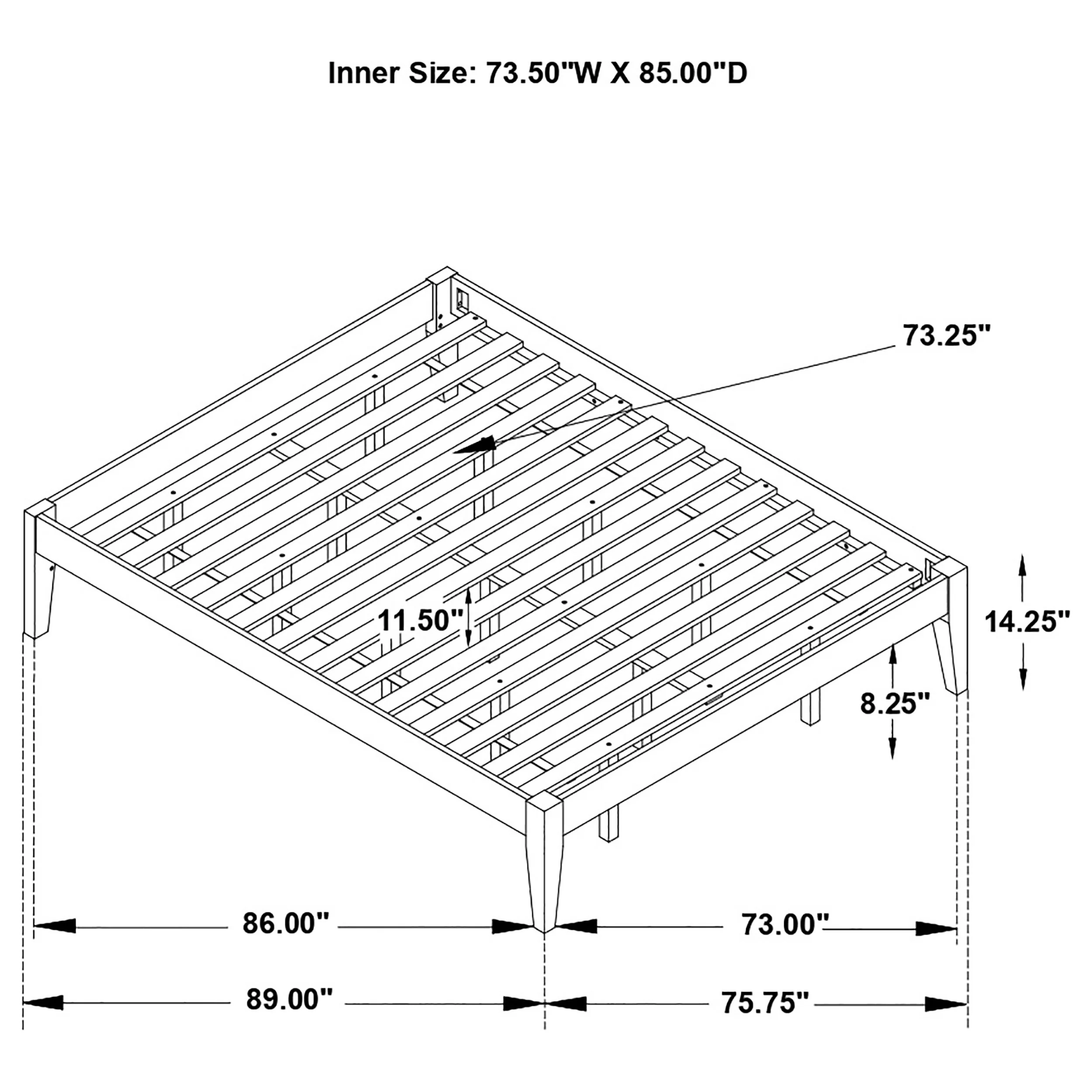 Hounslow Platform Bed Base - Image 107