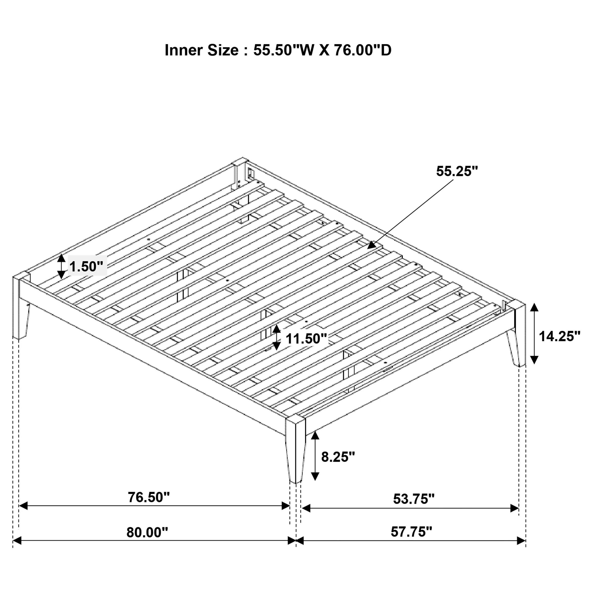 Hounslow Platform Bed Base - Image 32