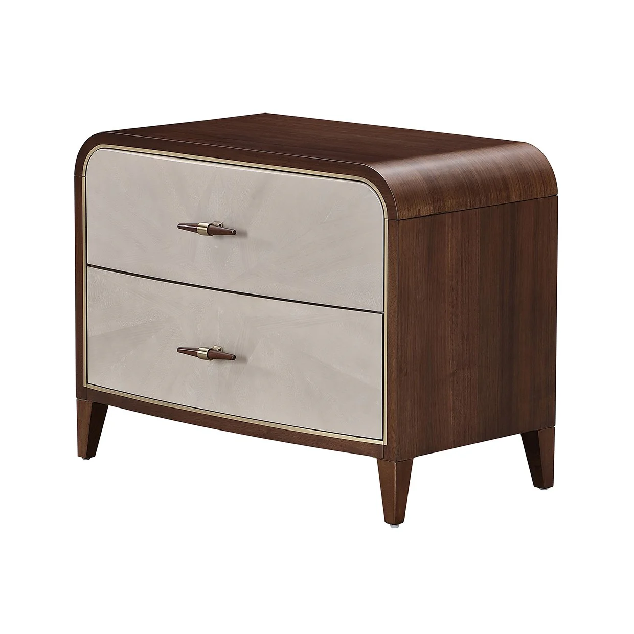 Houston 2-Drawer Nightstand - Walnut - Image 15
