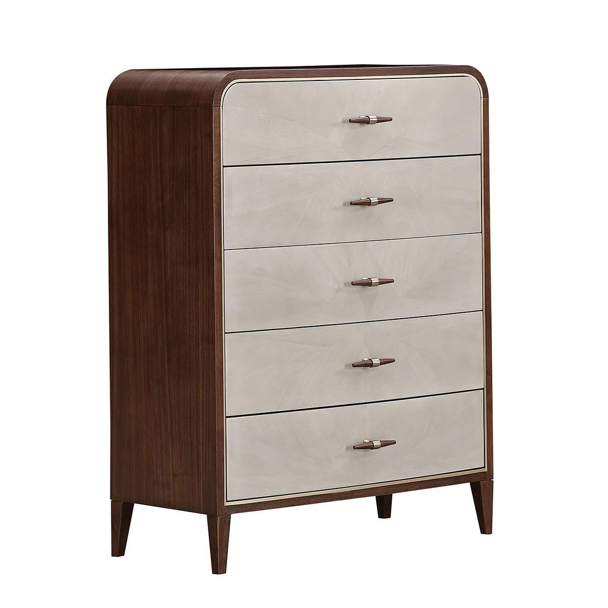 Houston 5-Drawer Chest - Walnut - Image 2