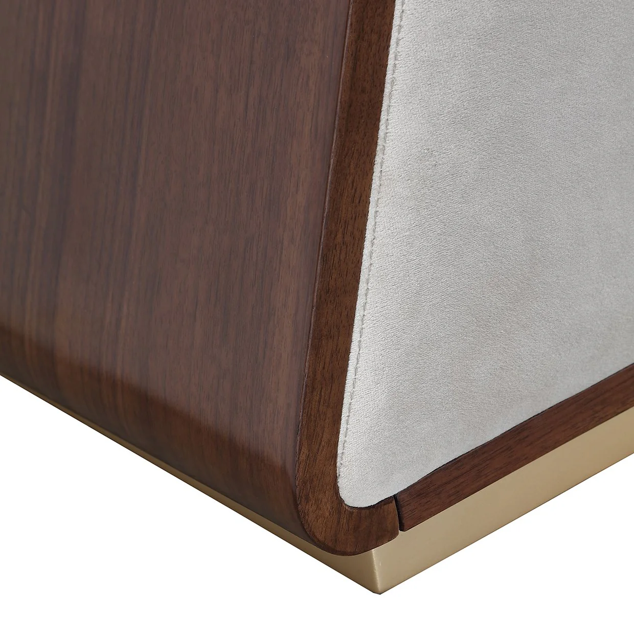 Houston Accent Bench - Porcini/Walnut - Image 5