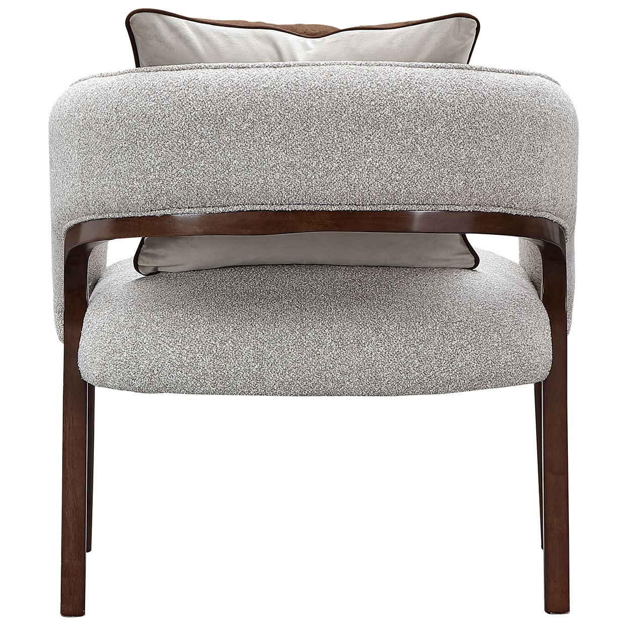 Houston Accent Chair - Pebble/Walnut - Image 5