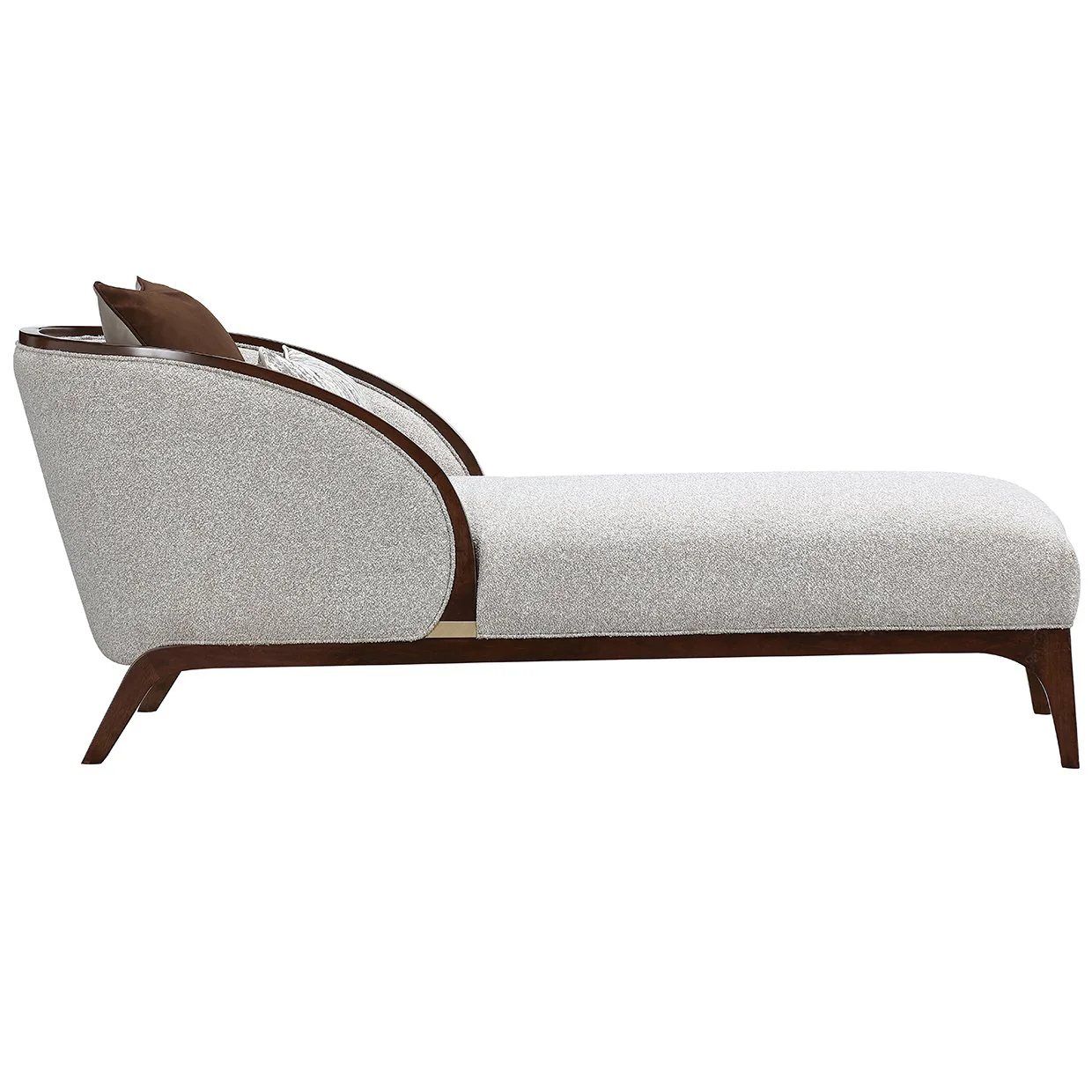 Houston Chaise - Pebble/Walnut - Image 3
