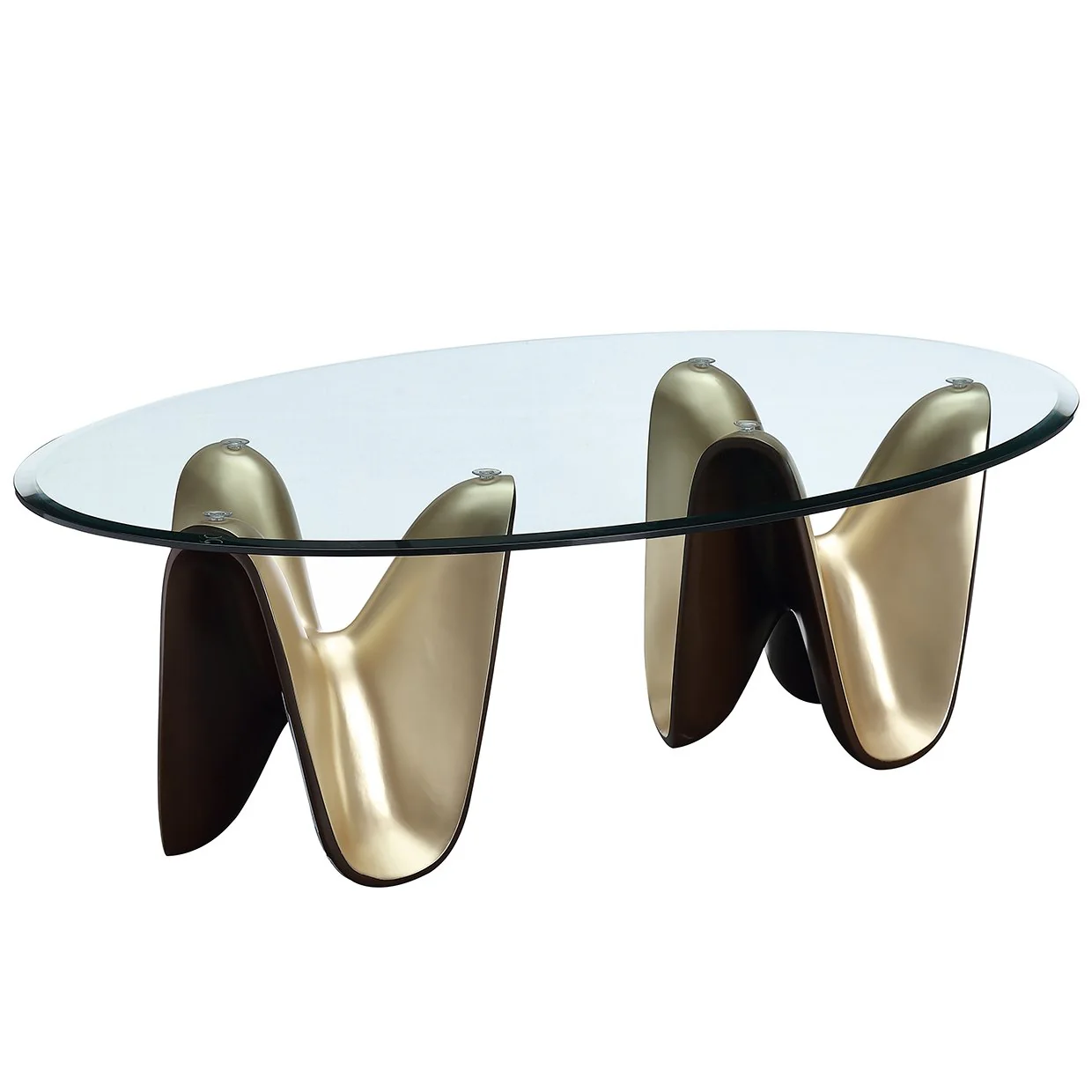 Houston Cocktail Table - Brushed Gold - Image 2