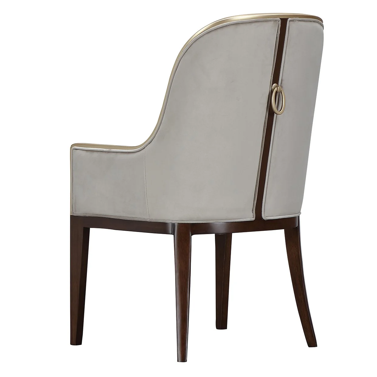 Houston Dining Arm Chair - Porcini/Walnut - Image 5