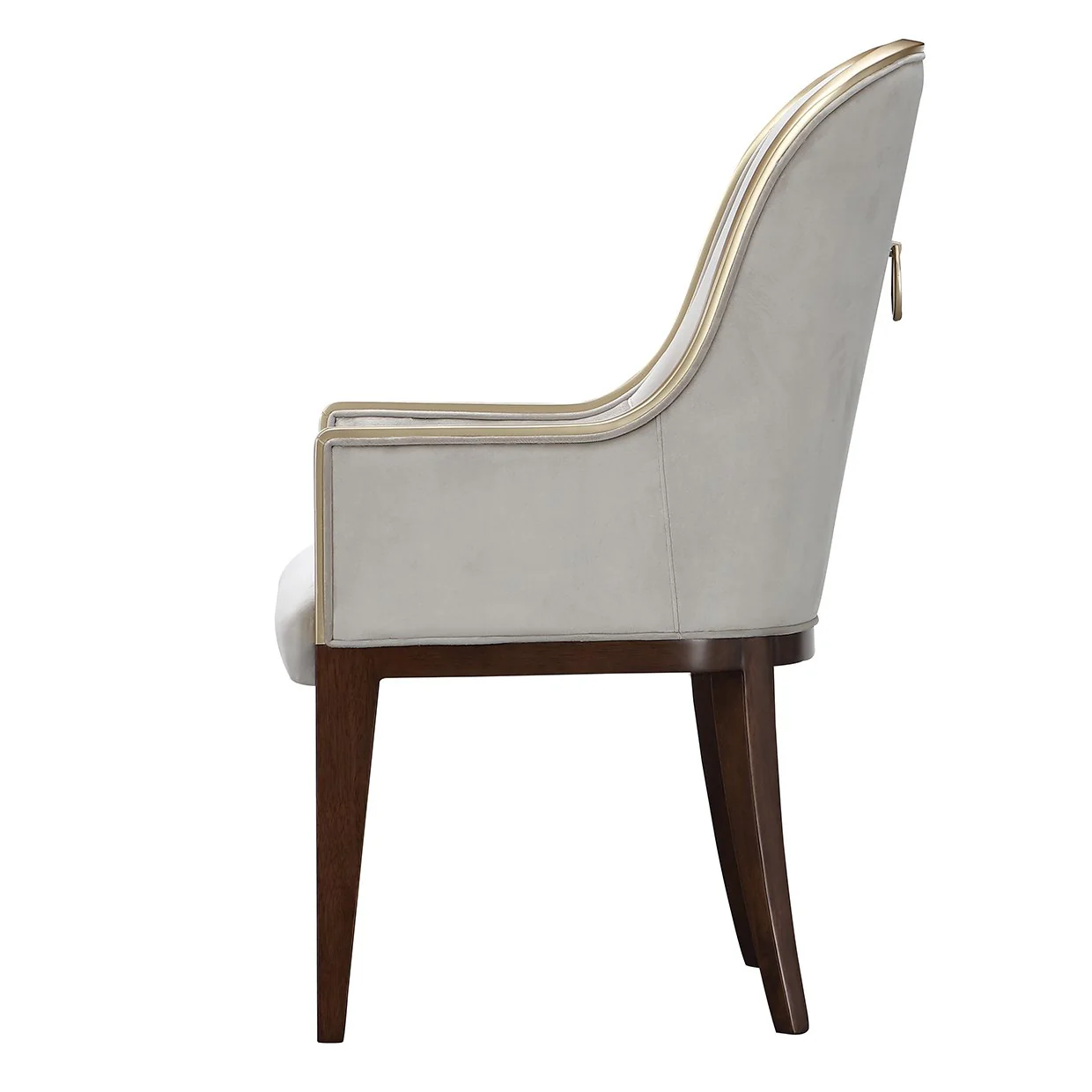 Houston Dining Arm Chair - Porcini/Walnut - Image 6
