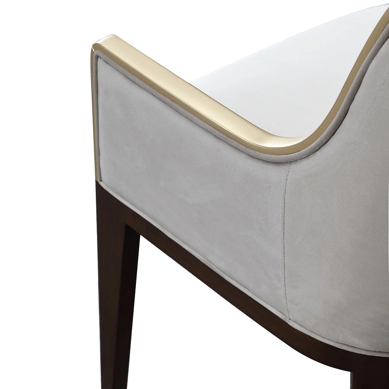 Houston Dining Arm Chair - Porcini/Walnut - Image 9
