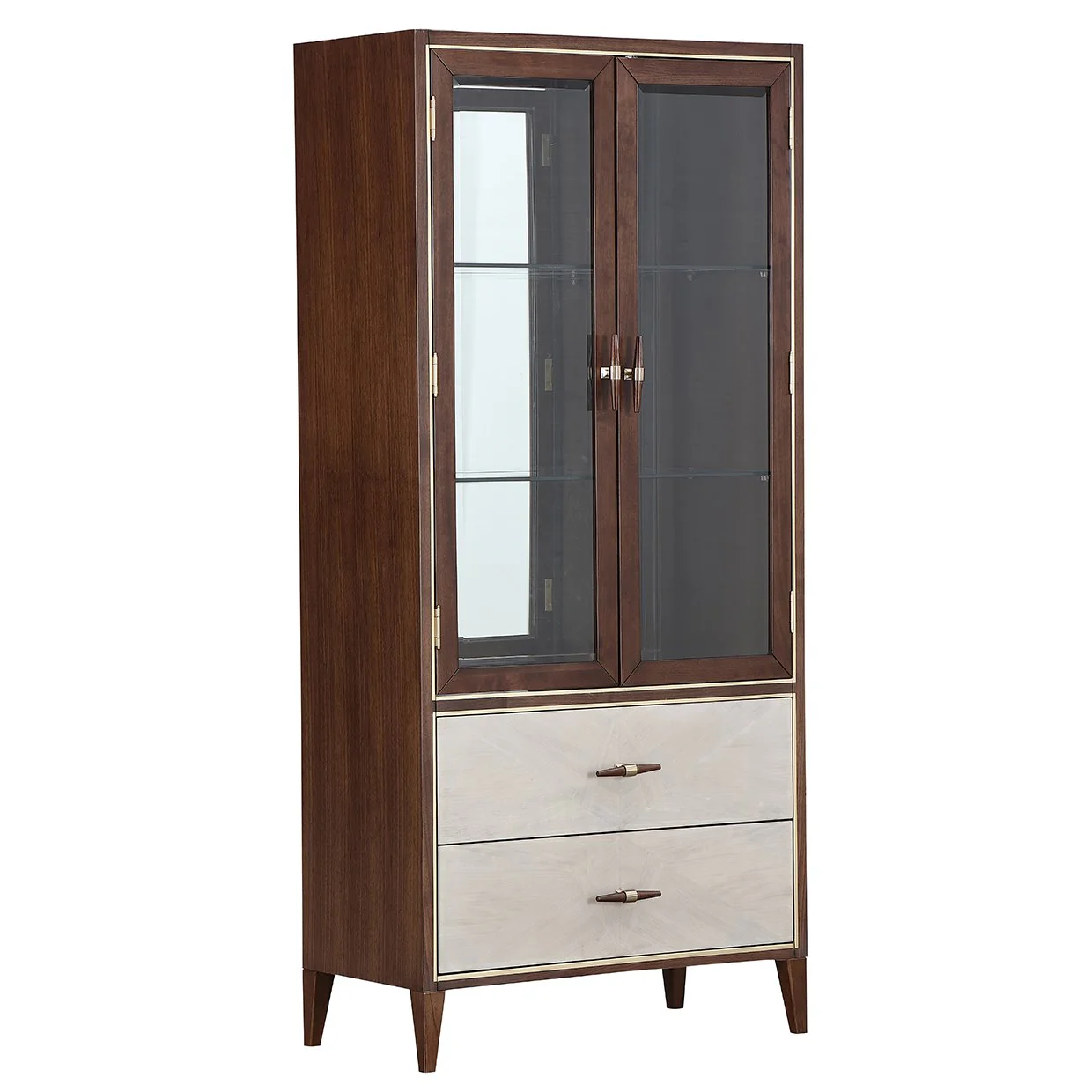 Houston Display Cabinet - Walnut - Image 2