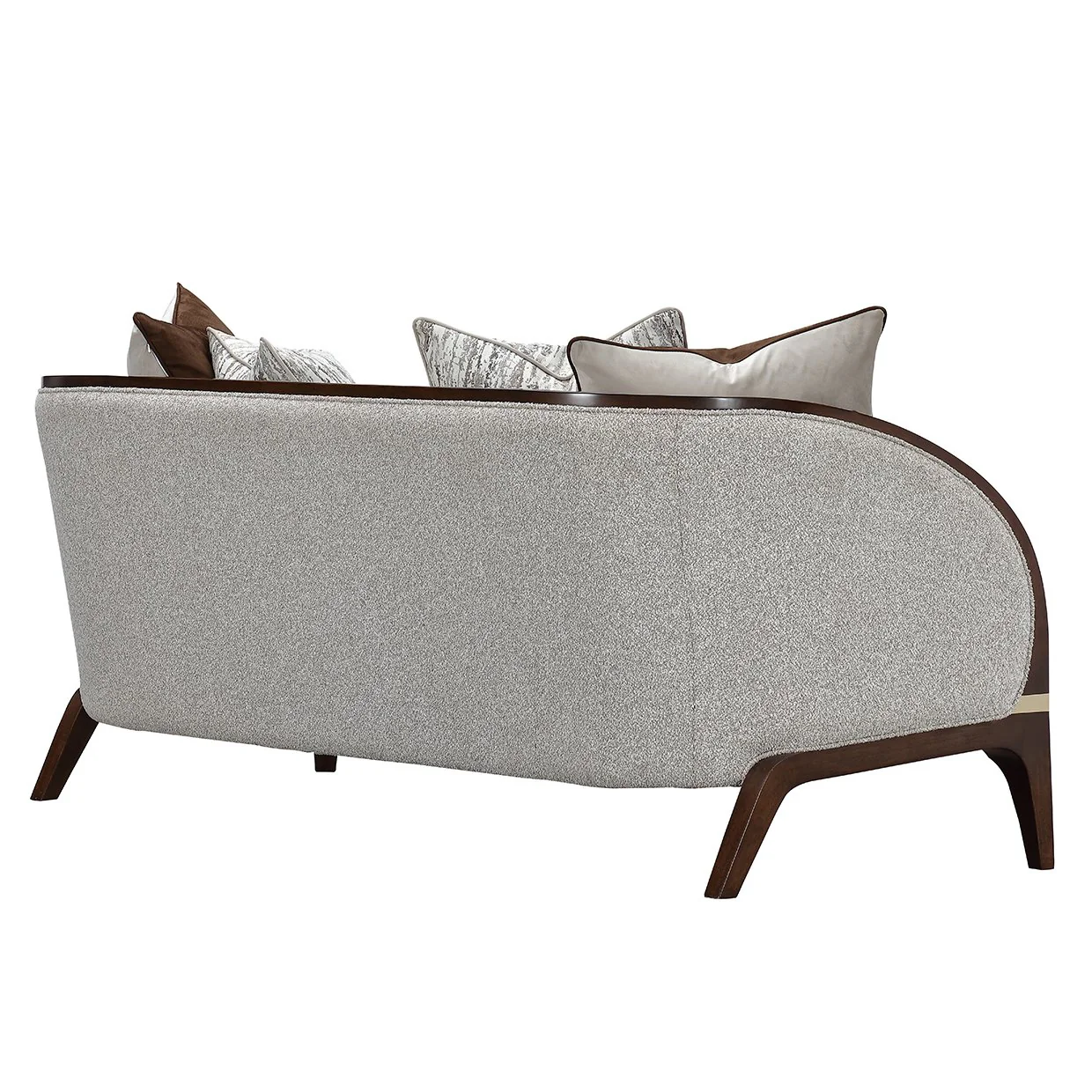 Houston Loveseat - Pebble/Walnut - Image 5