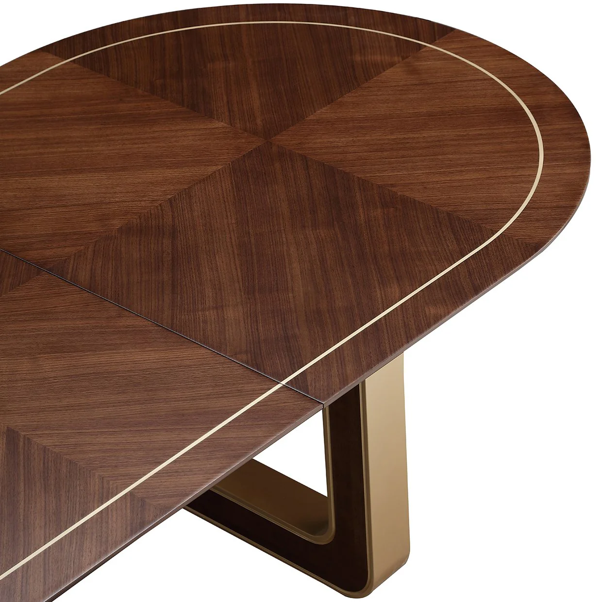 Houston Oval Dining Table - Walnut - Image 4