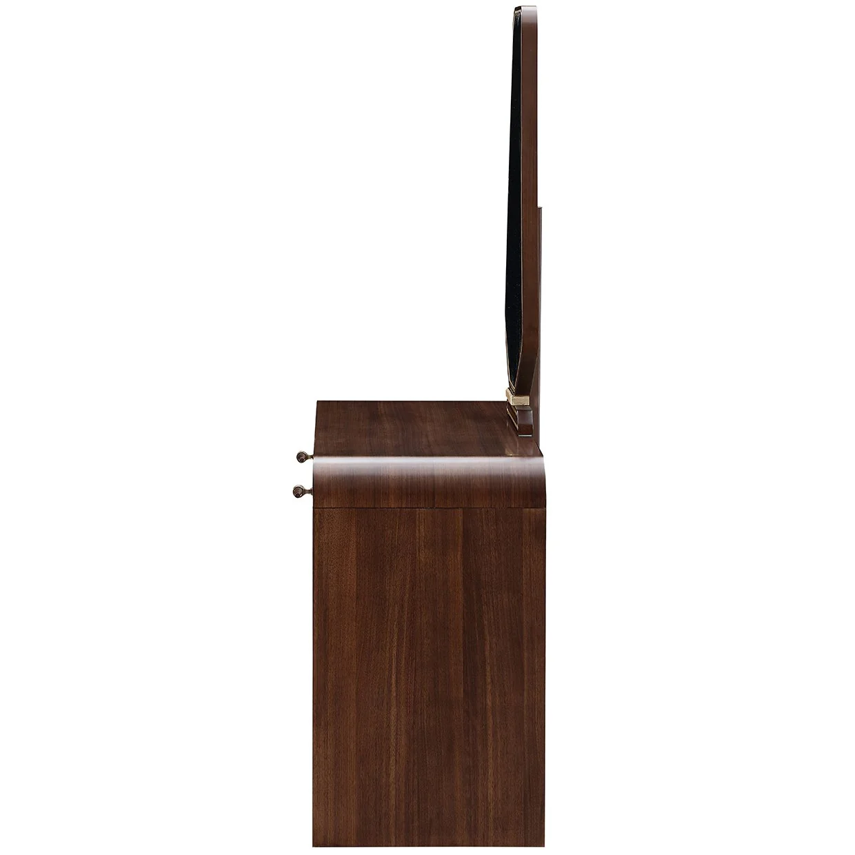 Houston Vanity Table with Mirror - Walnut - Image 3