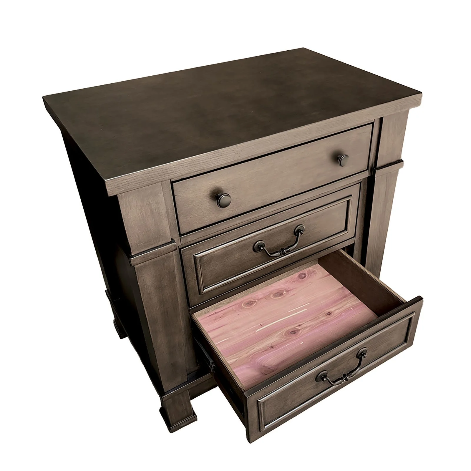 Huddersfield Nightstand W/ USB, Dark Walnut - Image 9