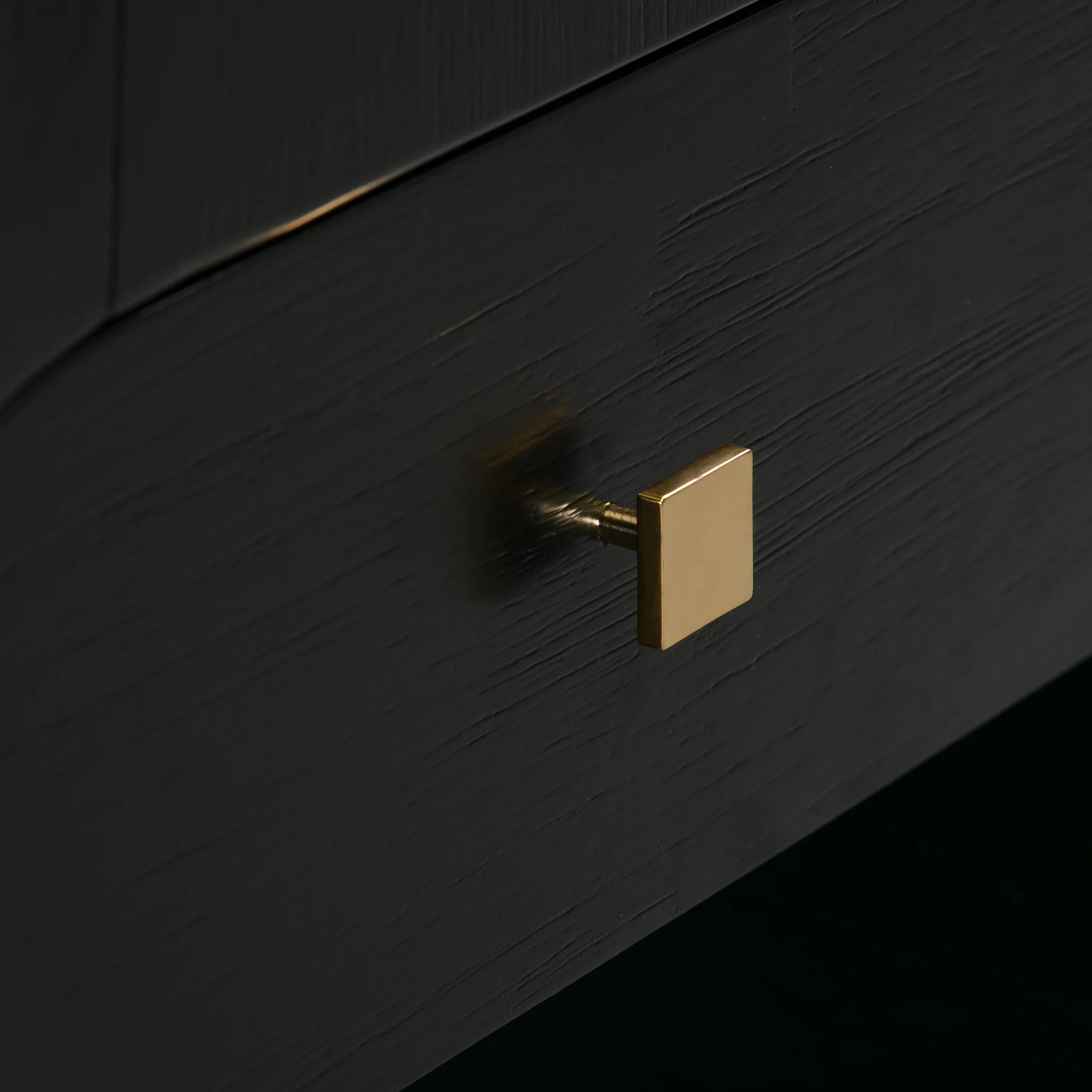 Hump 6 Drawer Black Dresser - Image 7